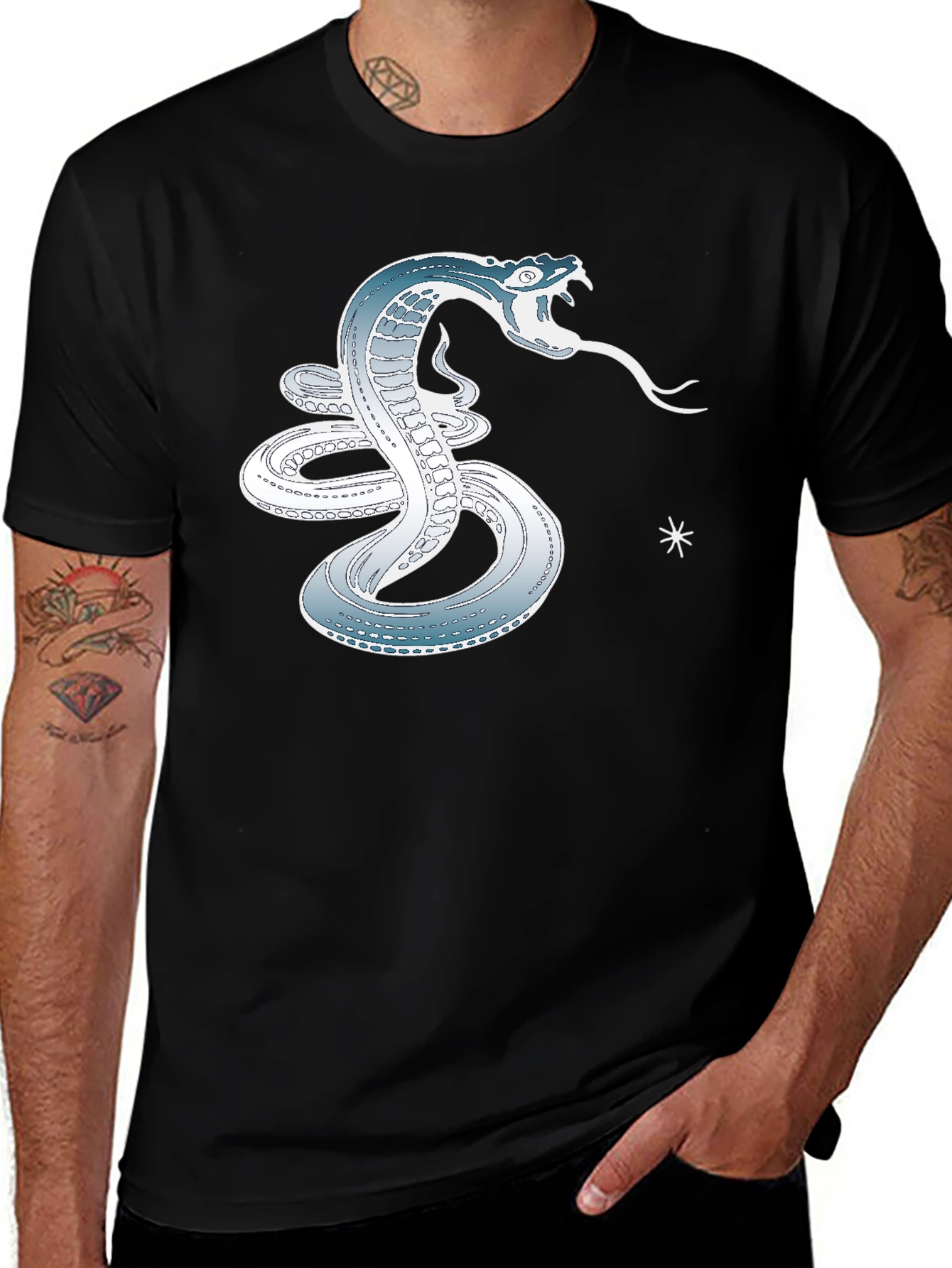 Variant 23 of Serpent Strike Tee - Cool Snake Graphic T-Shirt