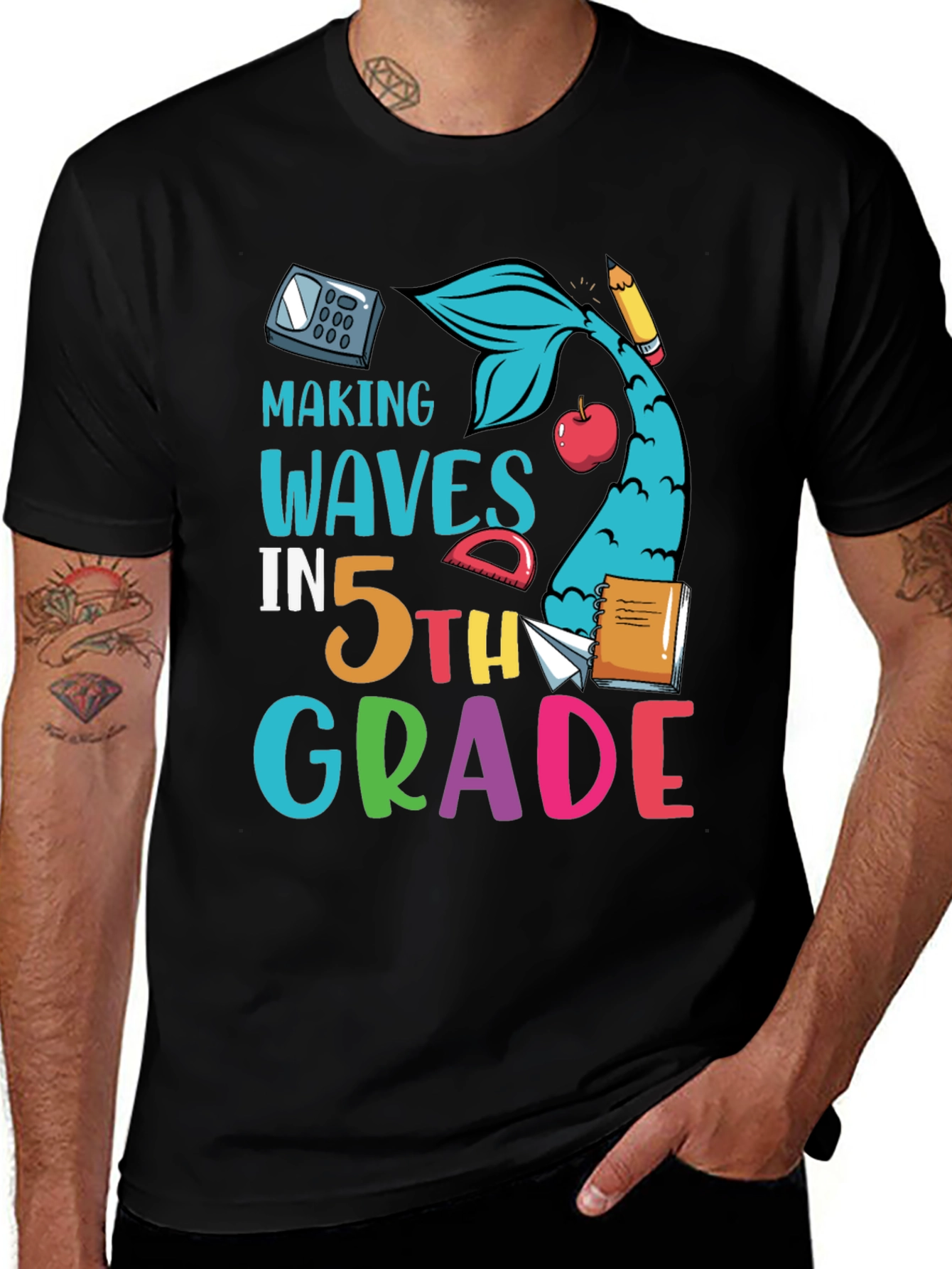 Variant 7 of Making Waves 5th Grade T-Shirt