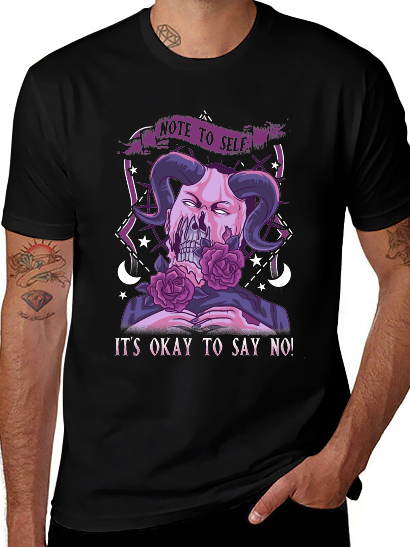 Variant 9 of Note to Self It's Okay to Say No T-shirt