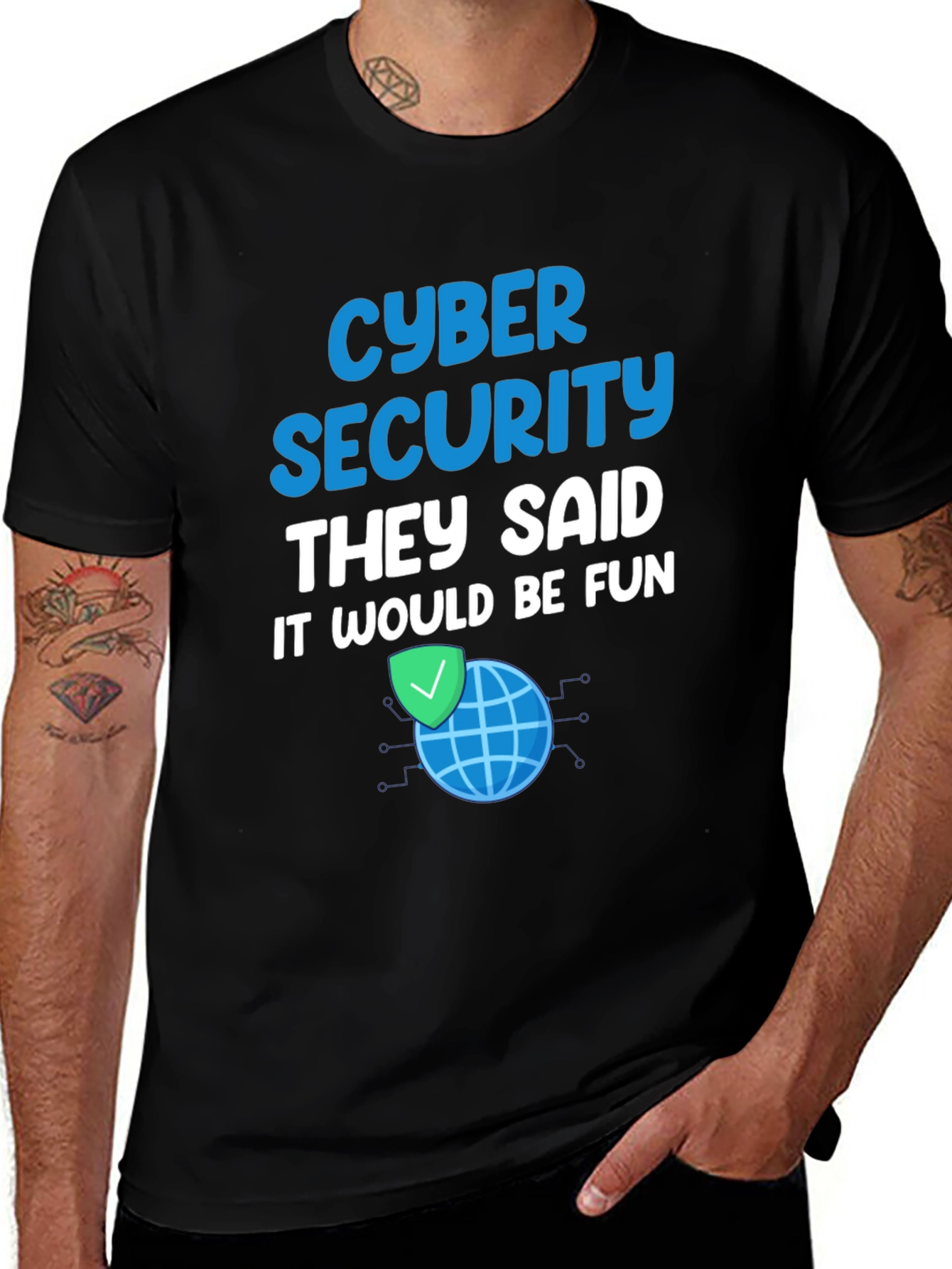 Variant 18 of Cyber Security Fun T-Shirt