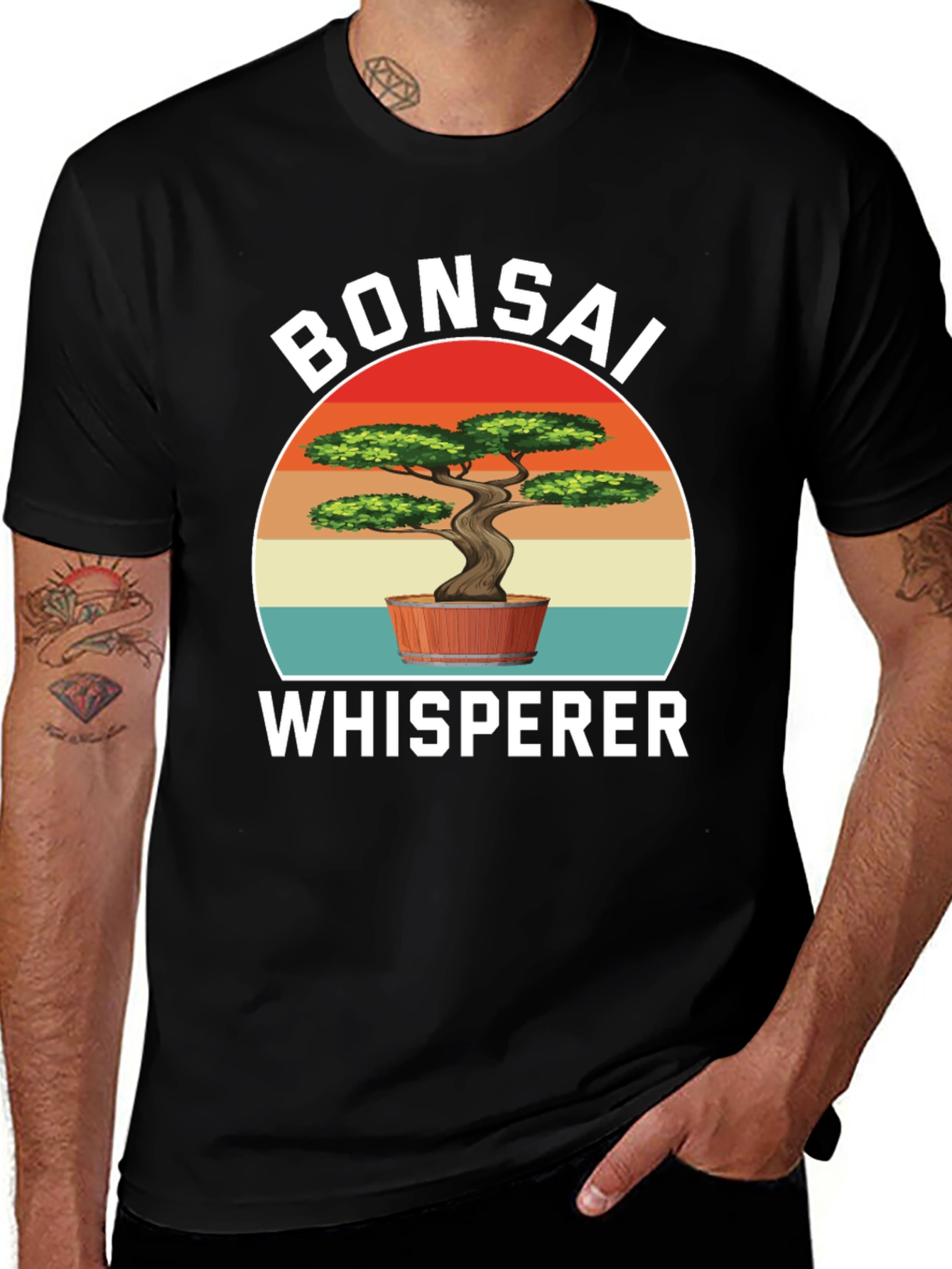 Variant 18 of Bonsai Whisperer T-Shirt - Nature Lover Tee