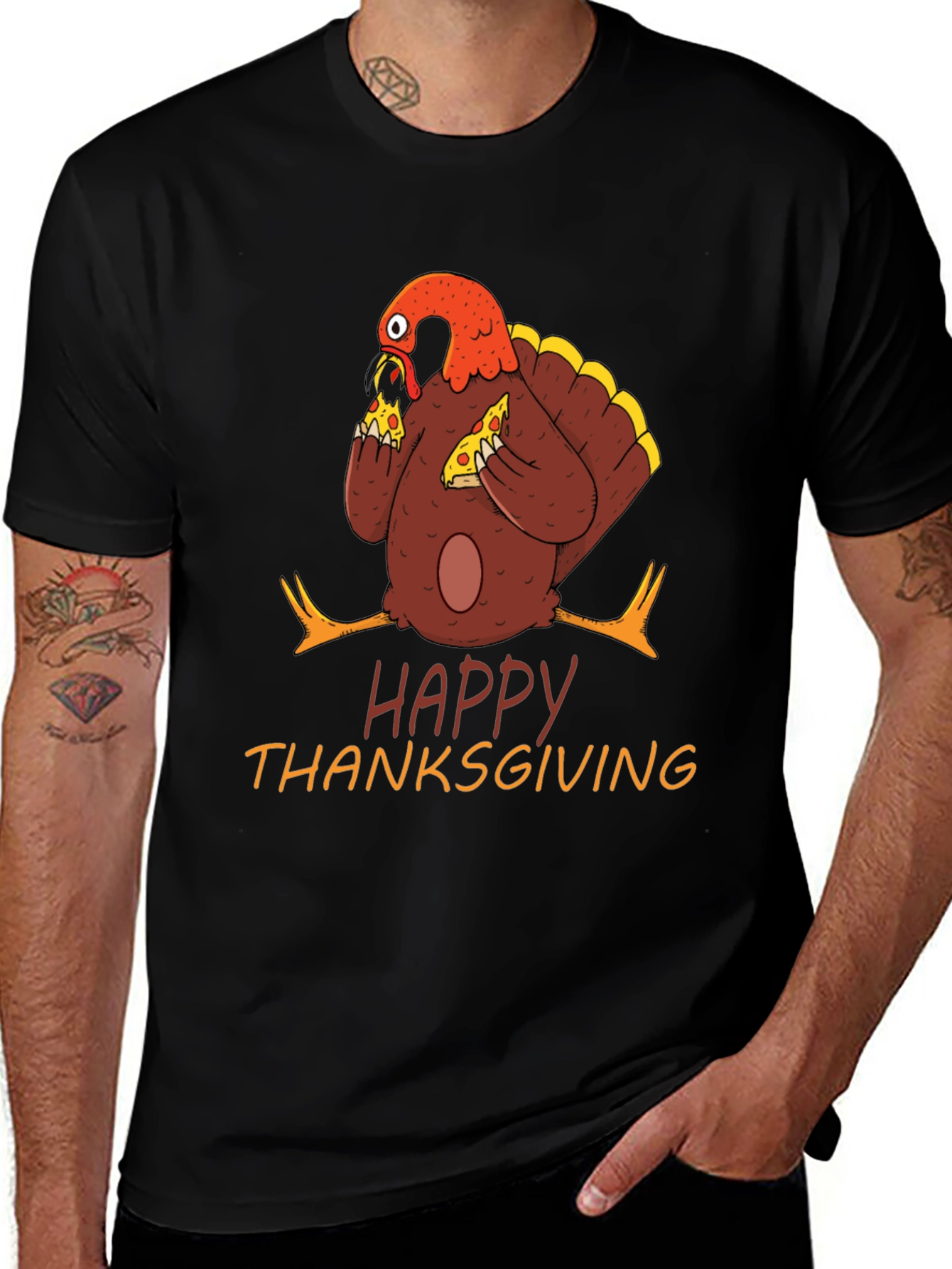 Variant 29 of Thanksgiving Turkey Pizza T-Shirt