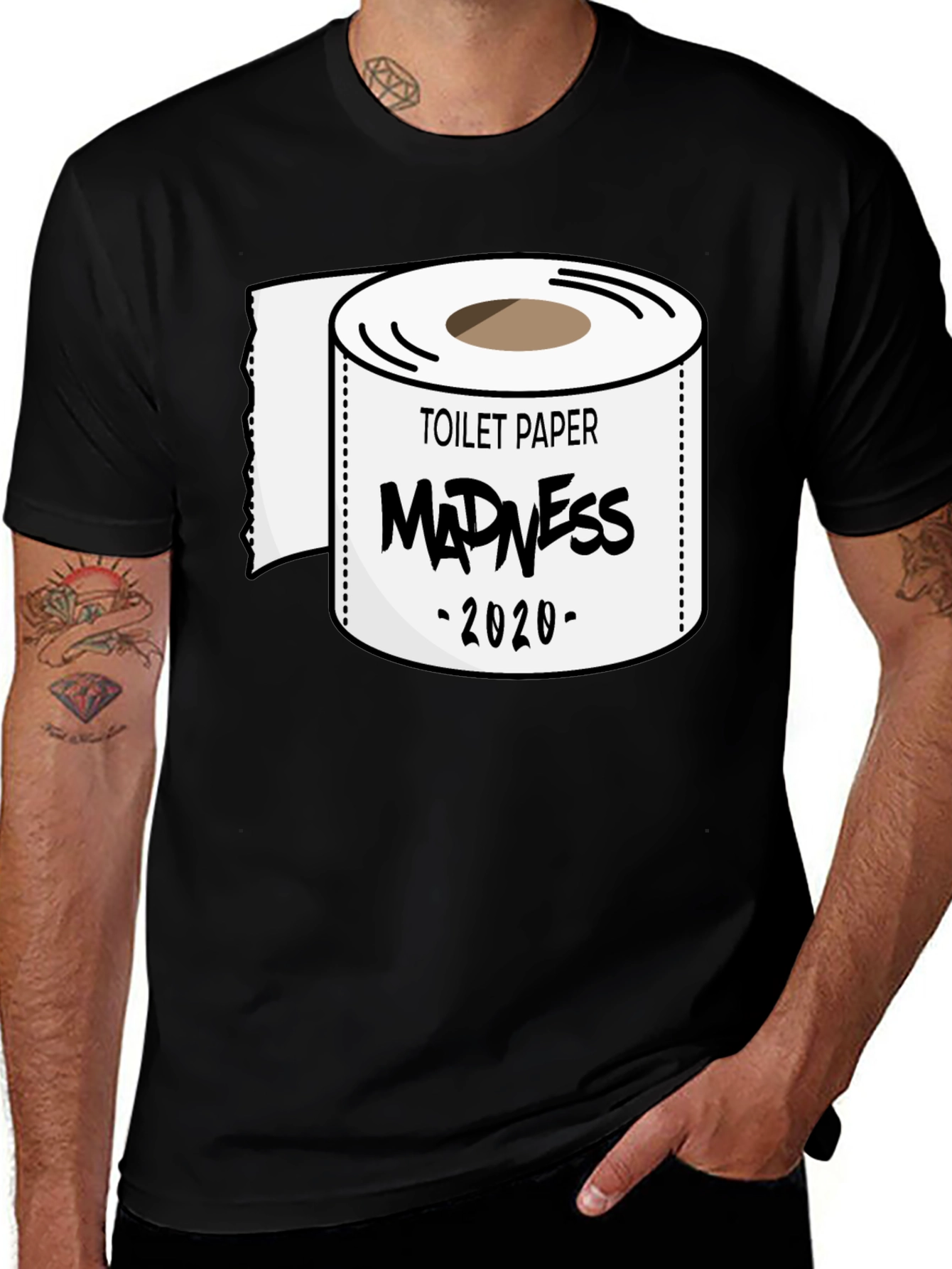 Toilet Paper Madness 2020 Black T-Shirt