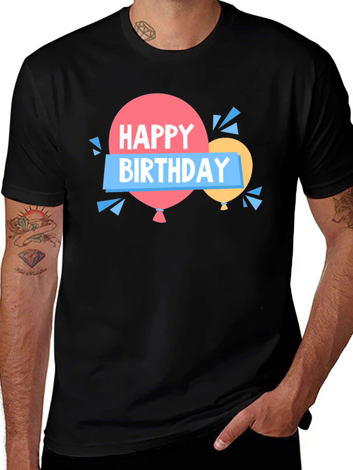 Variant 18 of Happy Birthday Graphic T-Shirt