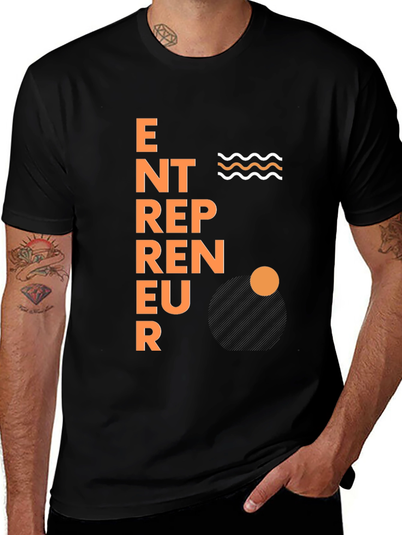 Variant 25 of Entrepreneur Graphic Black T-Shirt