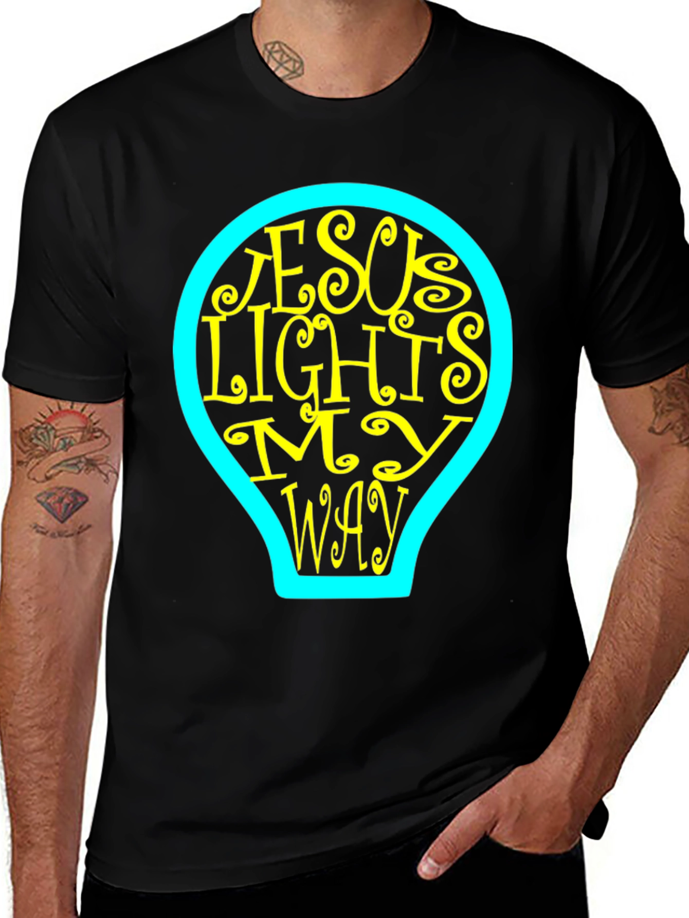 Variant 11 of Jesus Lights My Way Graphic Tee