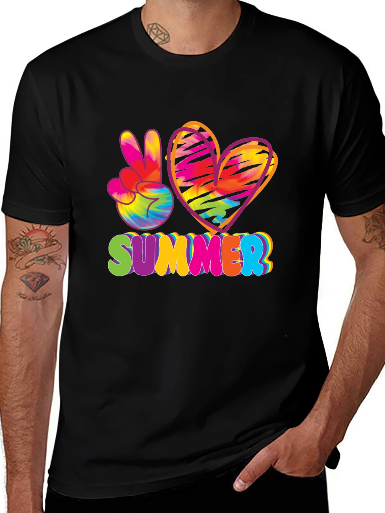 Variant 15 of Summer Love Tie Dye Graphic Tee