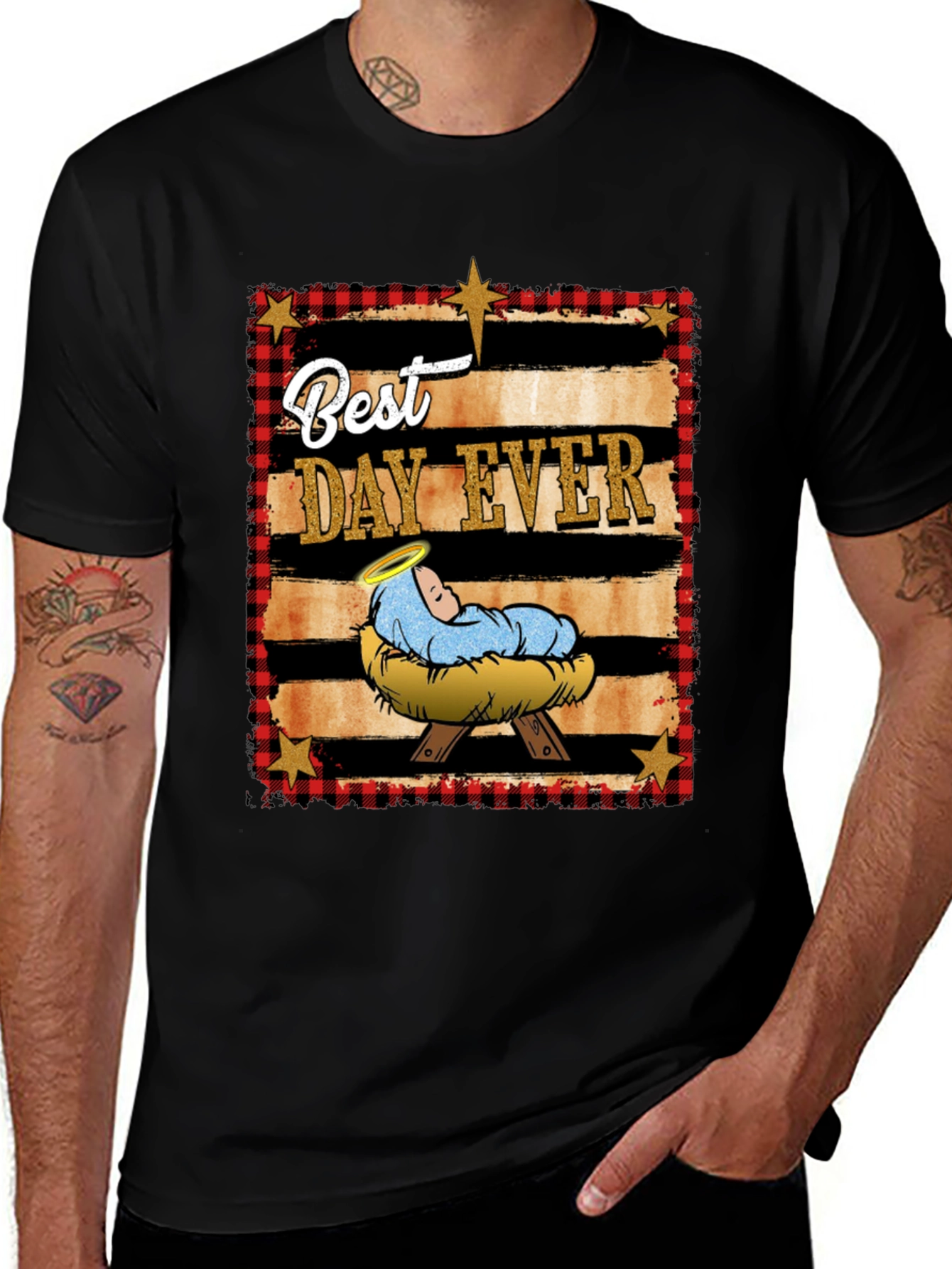 Best Day Ever Nativity Graphic Tee