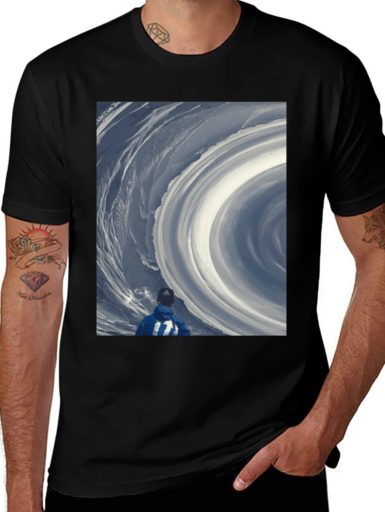 Variant 8 of Vortex Black T-Shirt