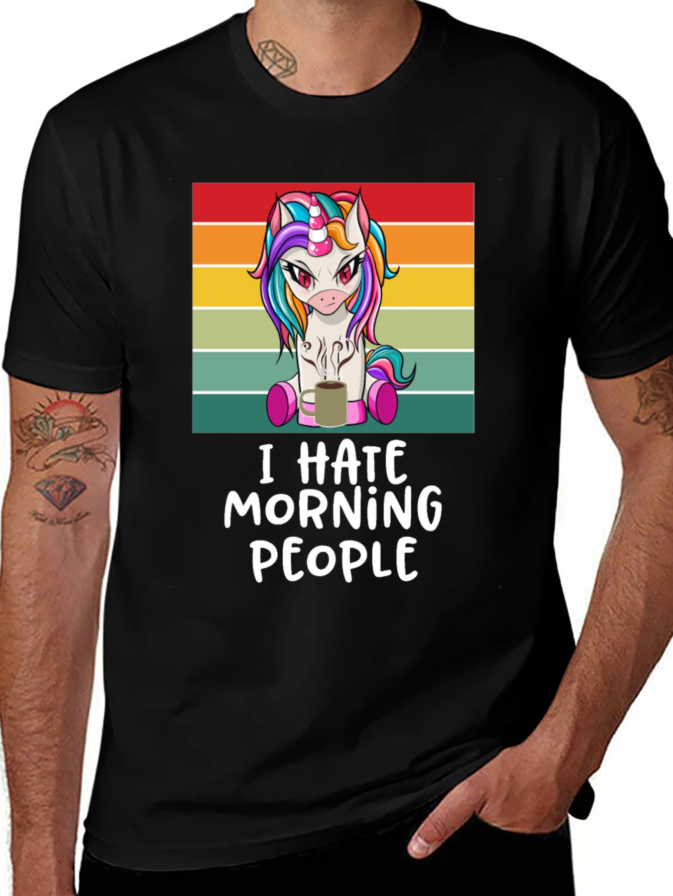 Variant 26 of Unicorn Hates Morning People T-Shirt