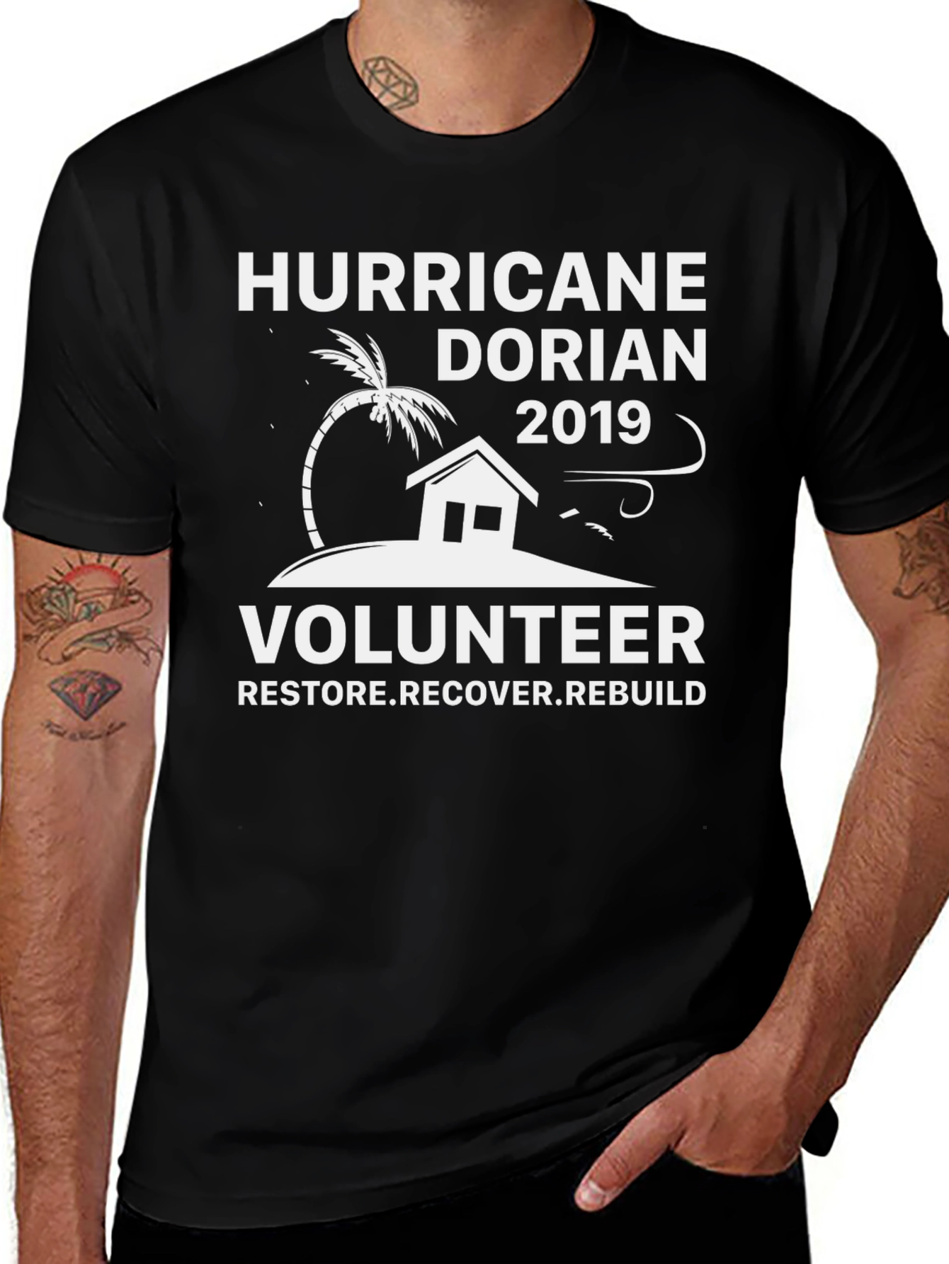 Hurricane Dorian 2019 Volunteer T-Shirt