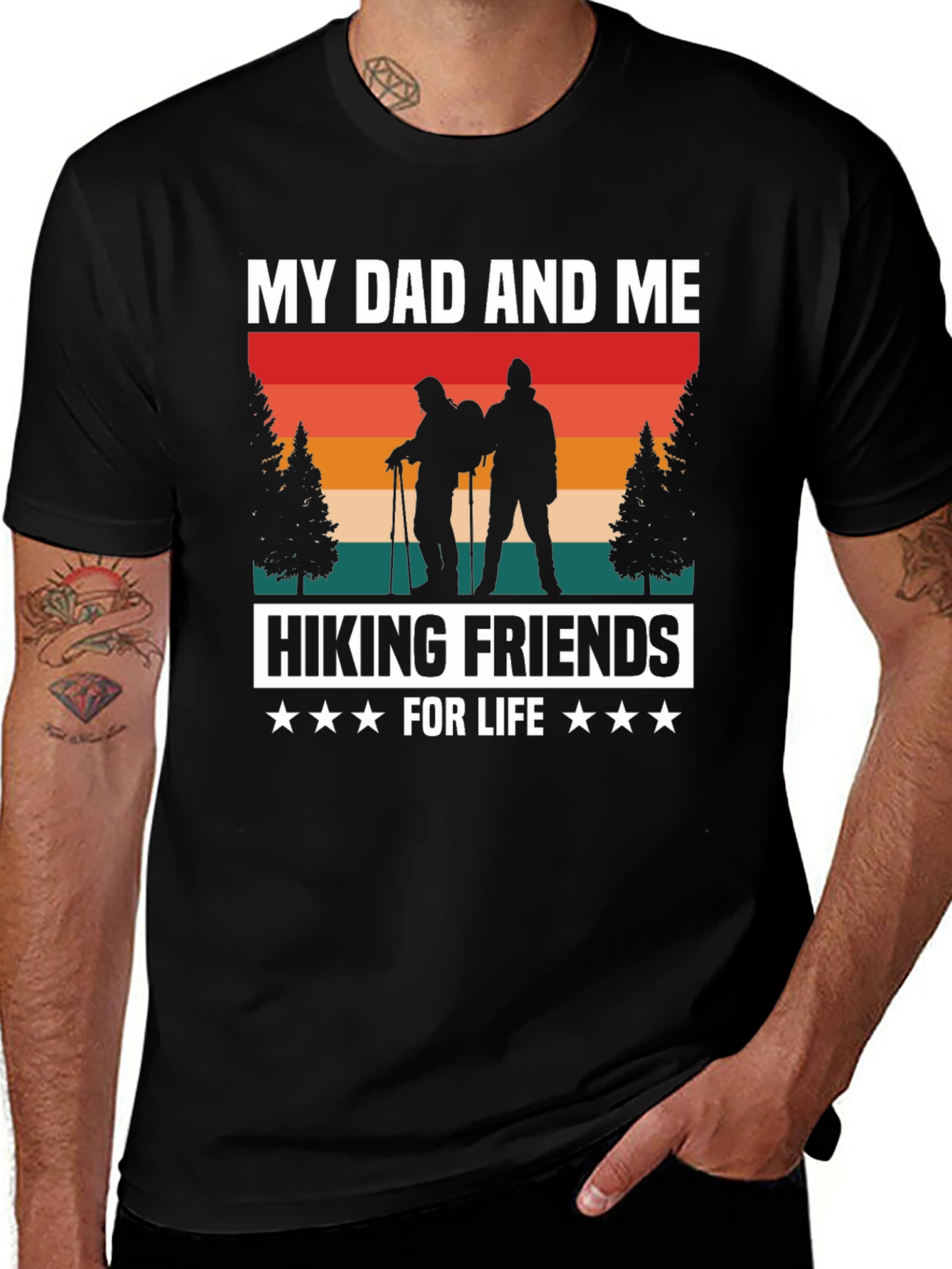 Variant 2 of My Dad And Me Hiking T-Shirt