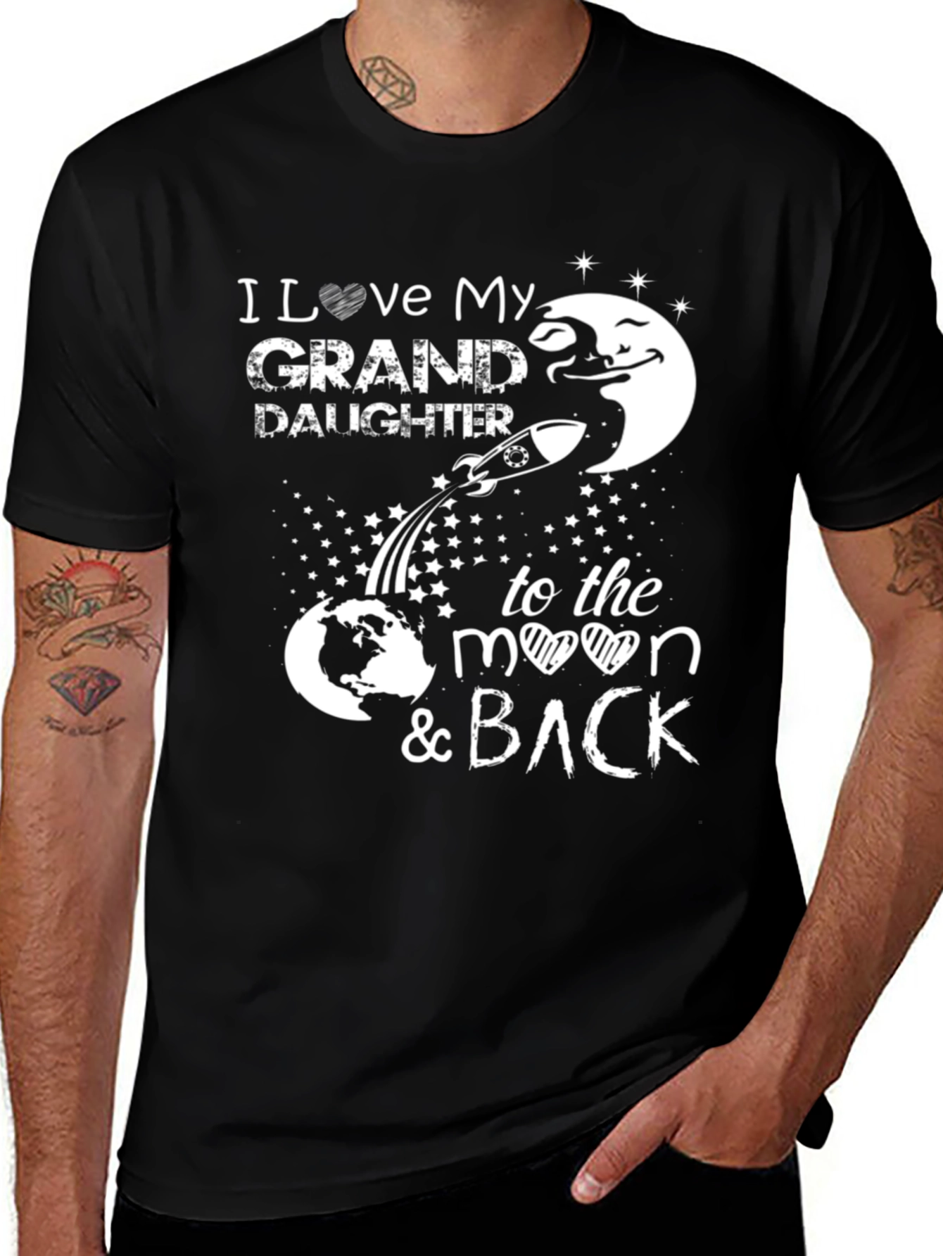 Variant 19 of I Love My Granddaughter to the Moon and Back T-Shirt