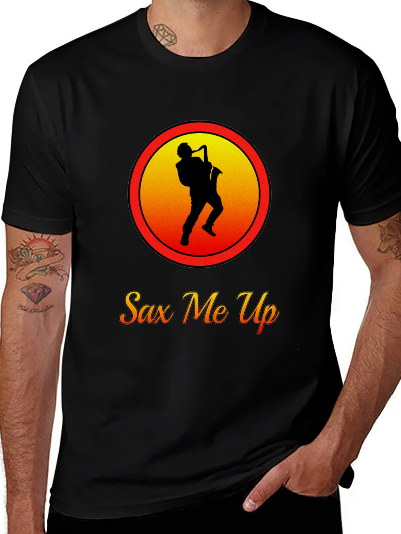 Variant 13 of Sax Me Up Graphic T-Shirt - Musician Tee