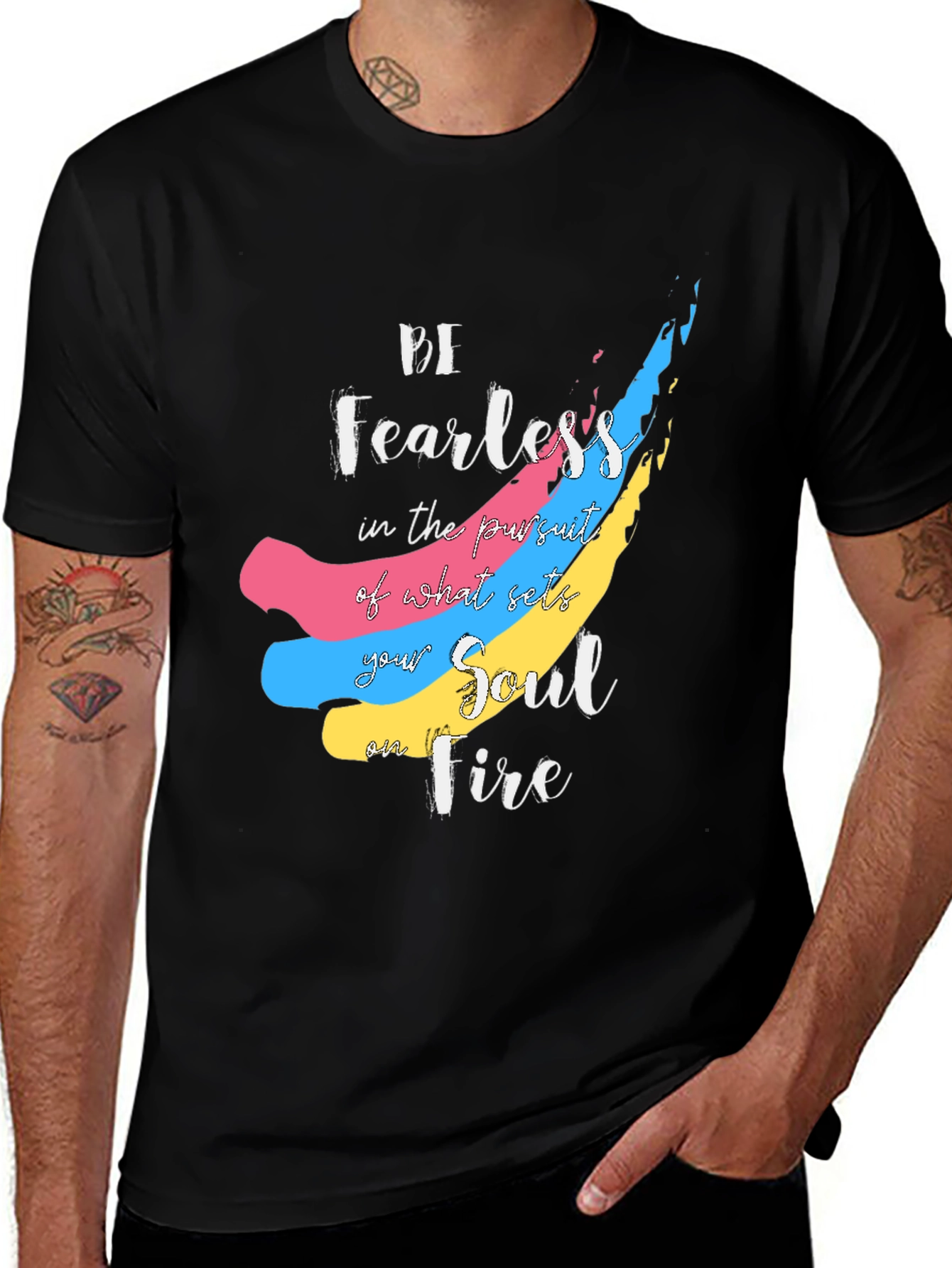 Variant 23 of Be Fearless Graphic Tee - Inspirational T-Shirt