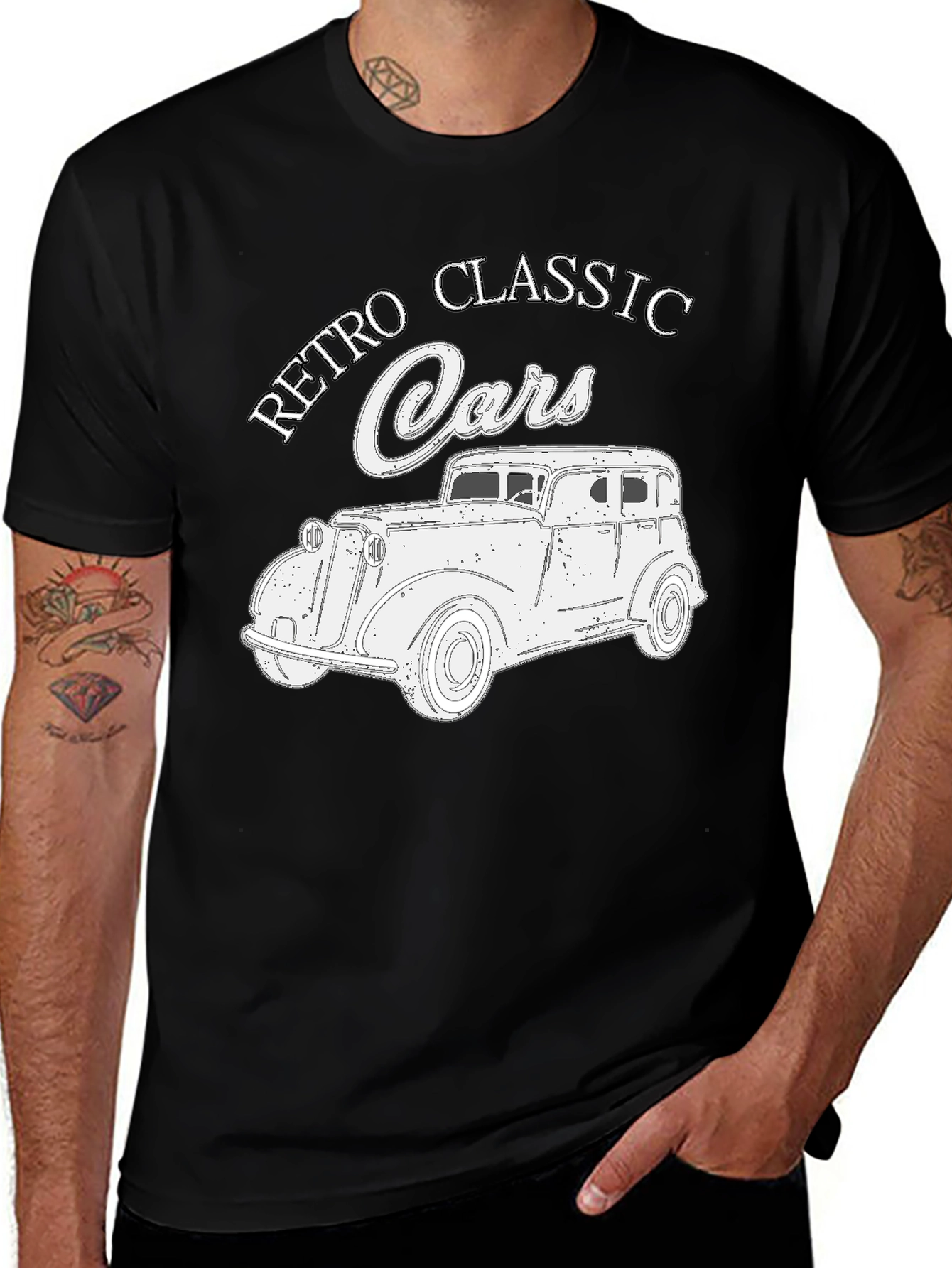 Variant 20 of Retro Classic Cars Graphic T-Shirt
