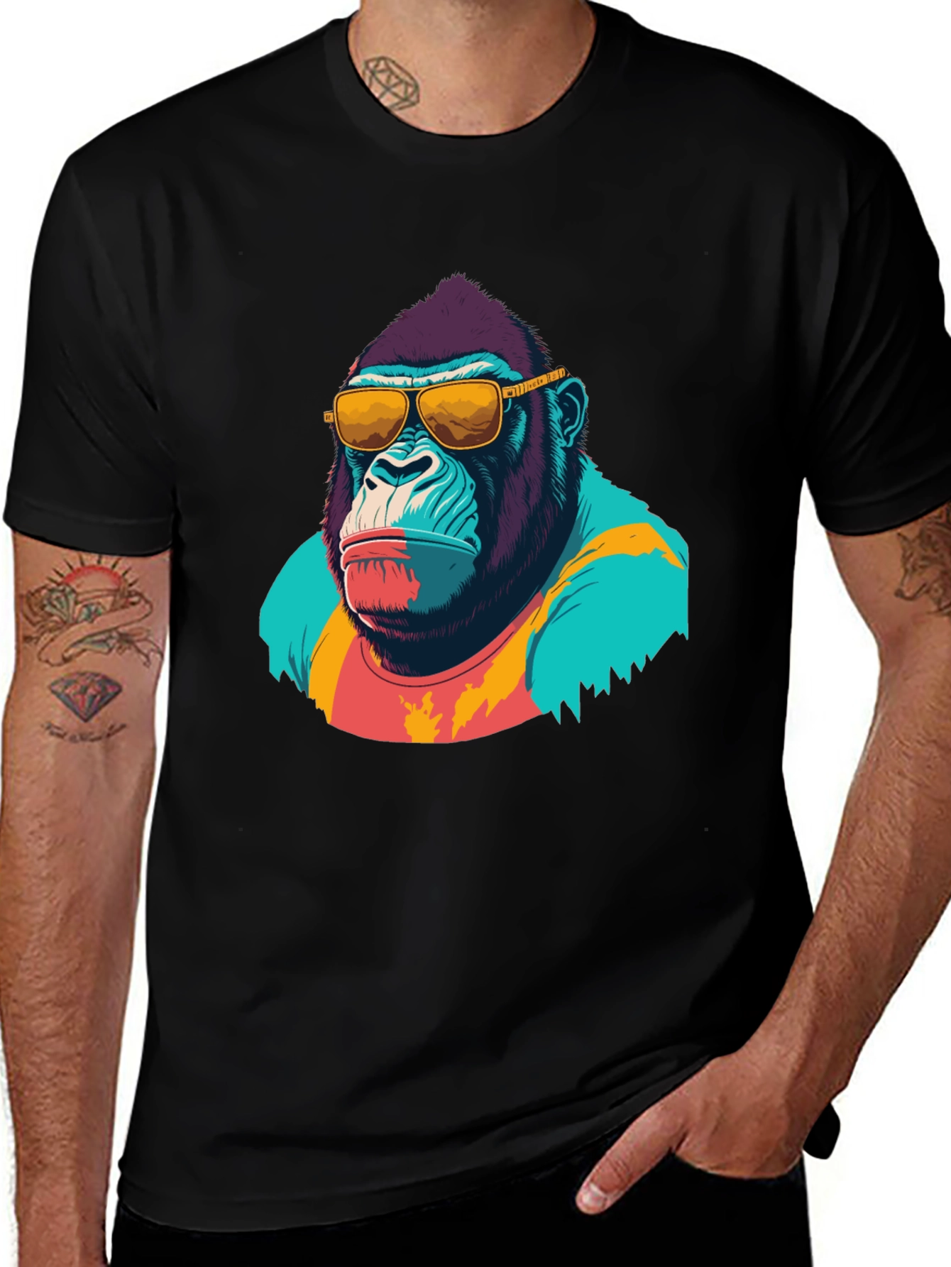 Variant 12 of Cool Gorilla Graphic T-Shirt