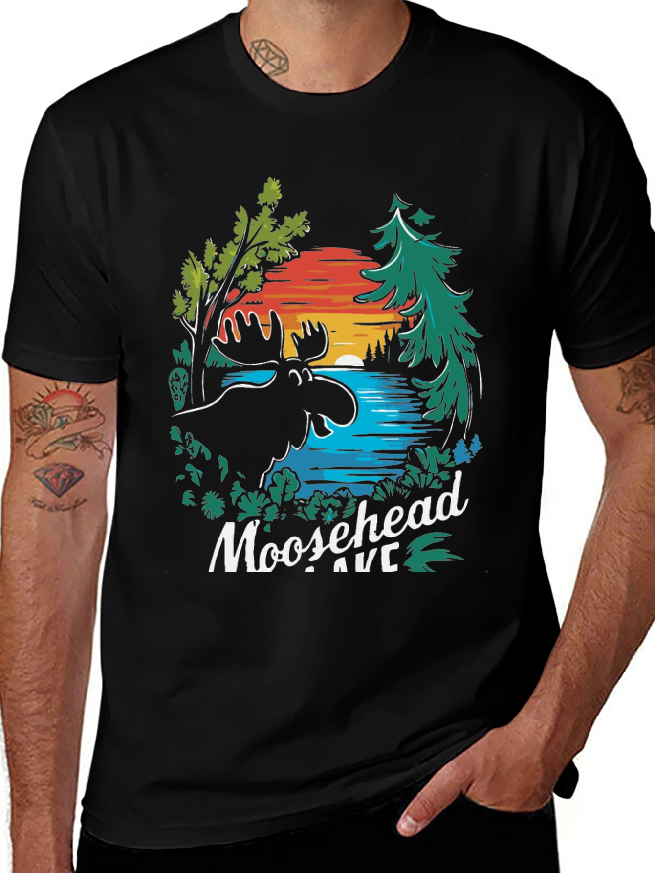 Moosehead Lake T-Shirt - Nature Graphic Tee