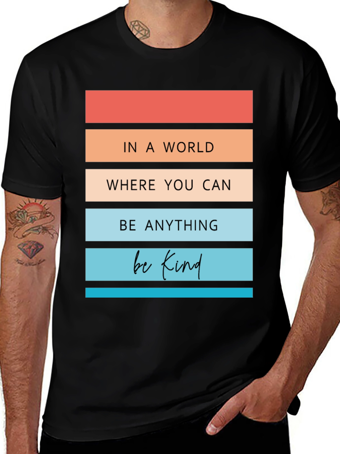 Variant 18 of In A World Be Kind T-Shirt