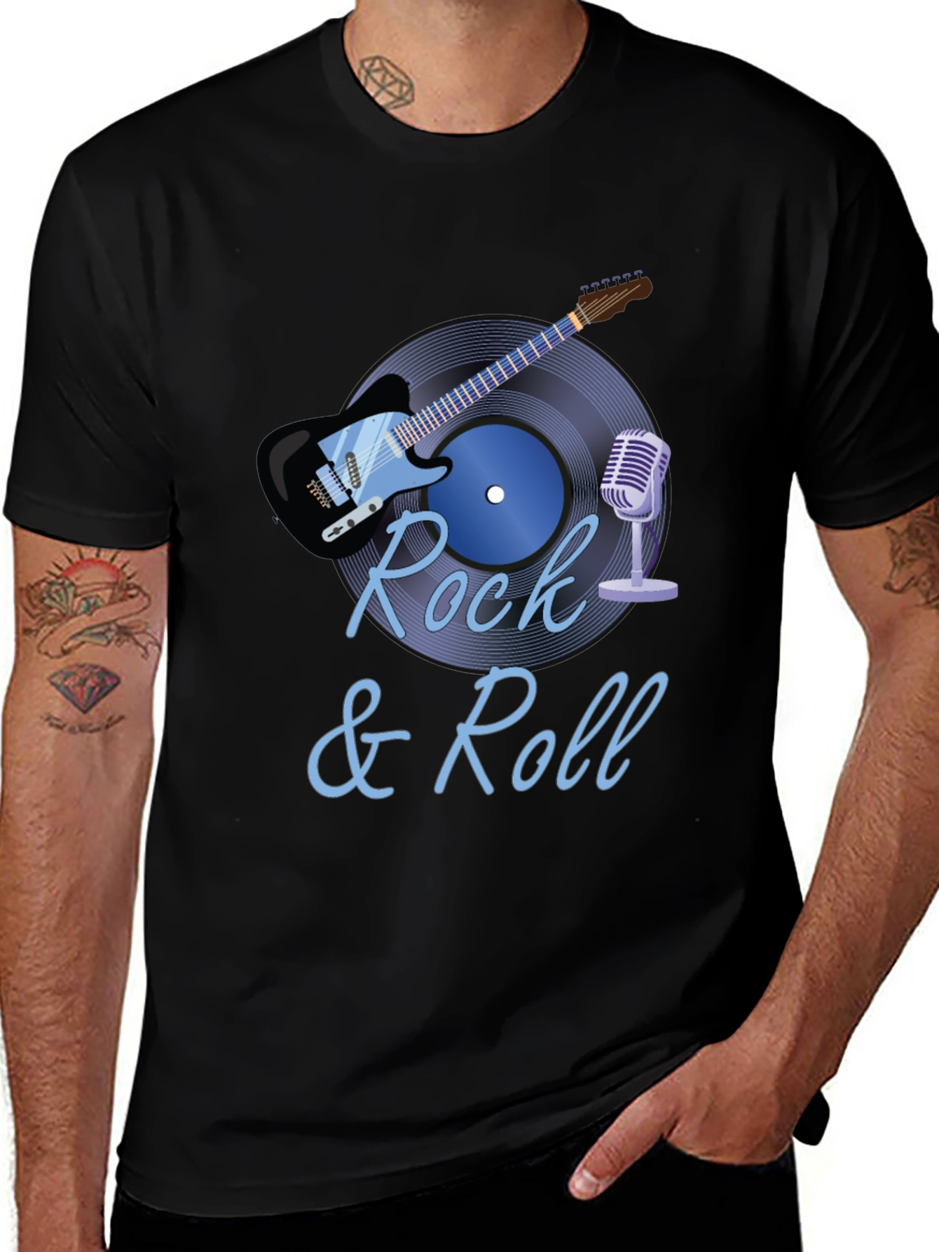 Variant 21 of Rock & Roll Graphic T-Shirt