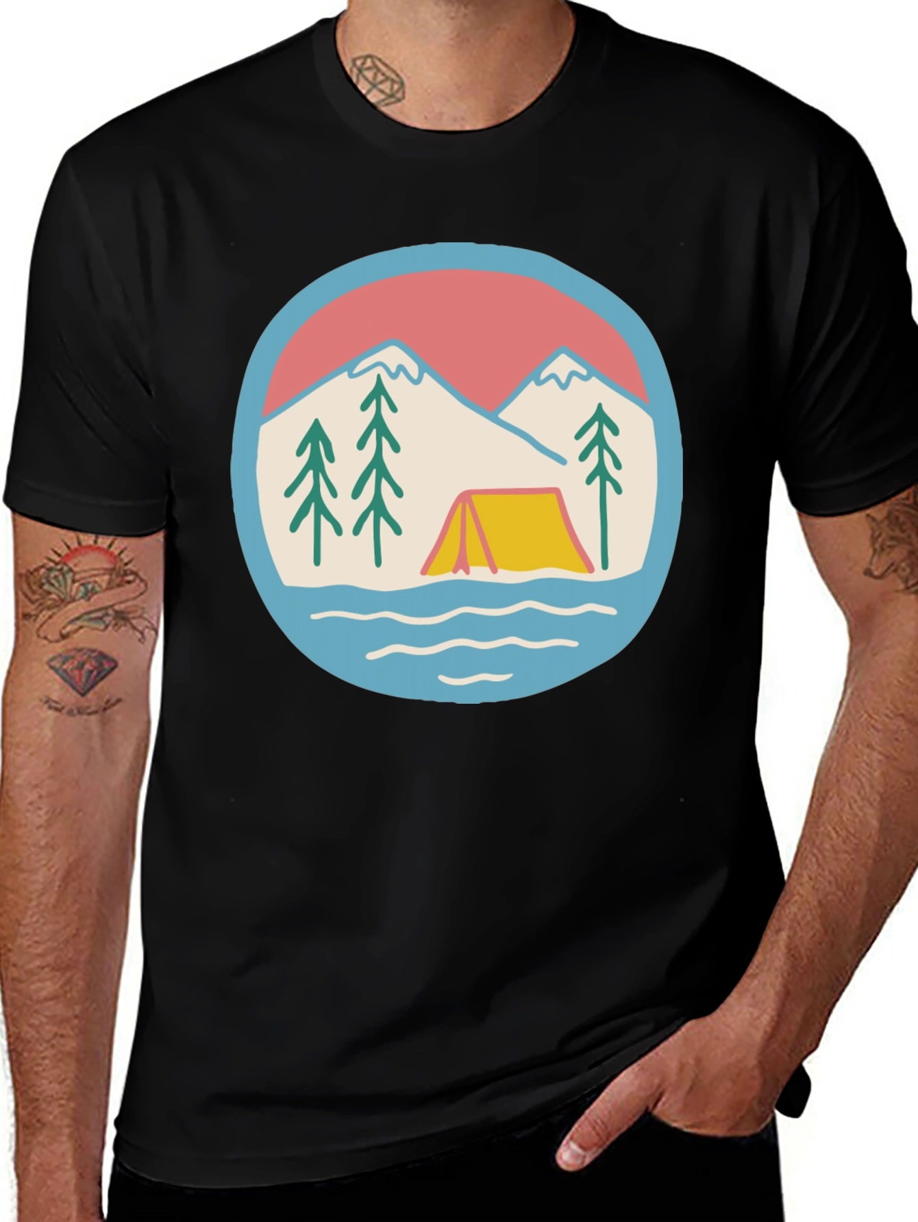 Camping Graphic Tee - Nature Adventure T-Shirt