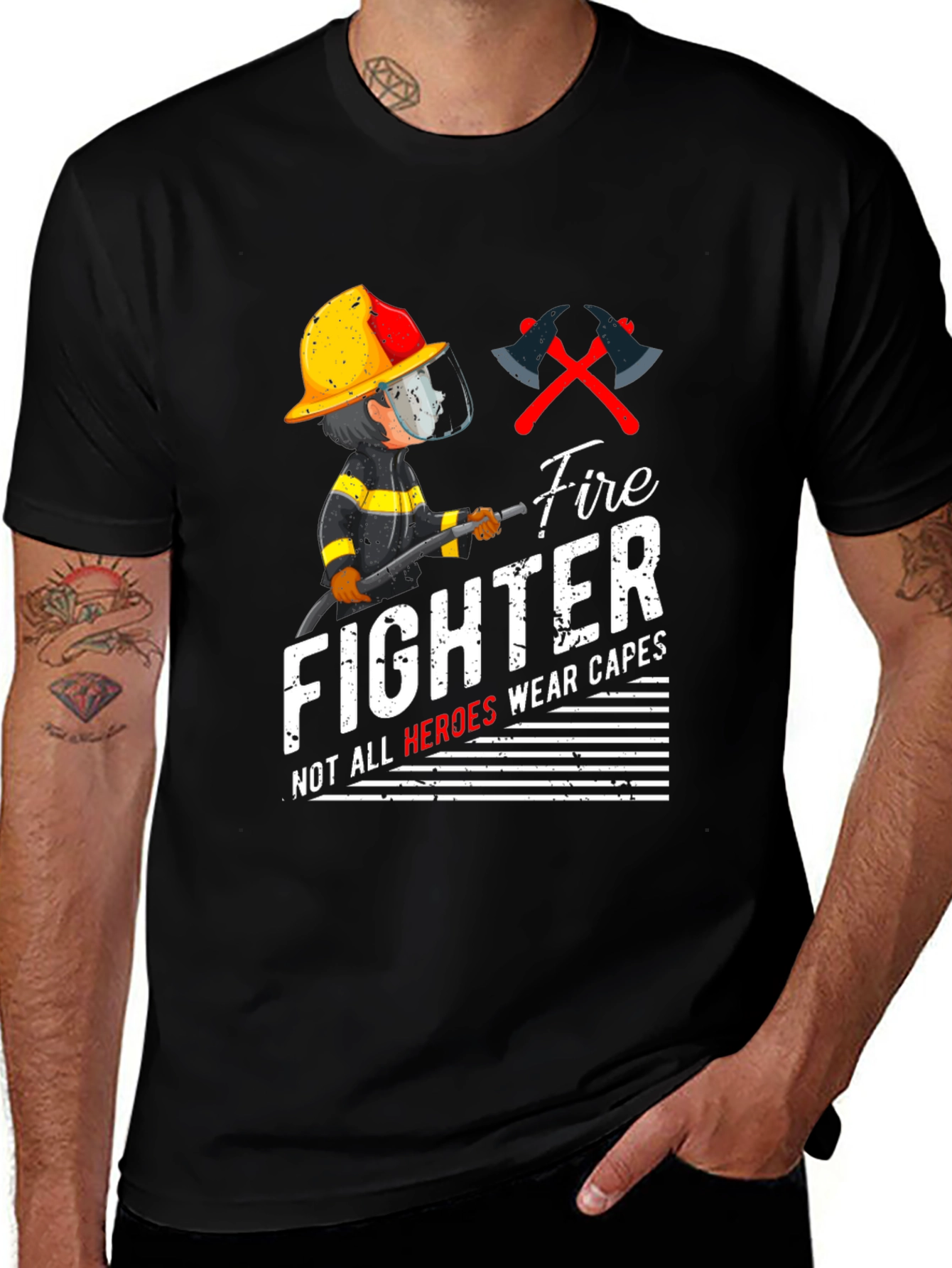 Variant 24 of Firefighter Heroes Graphic T-Shirt