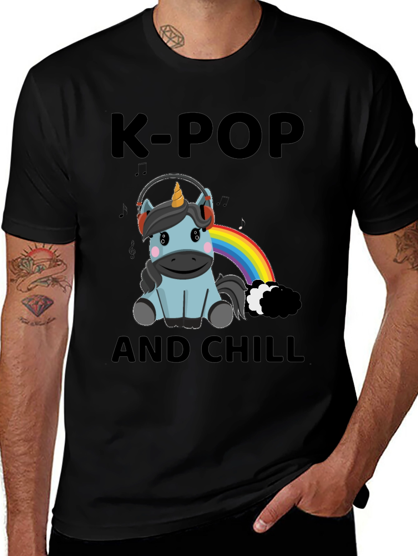 K-Pop and Chill Unicorn T-Shirt