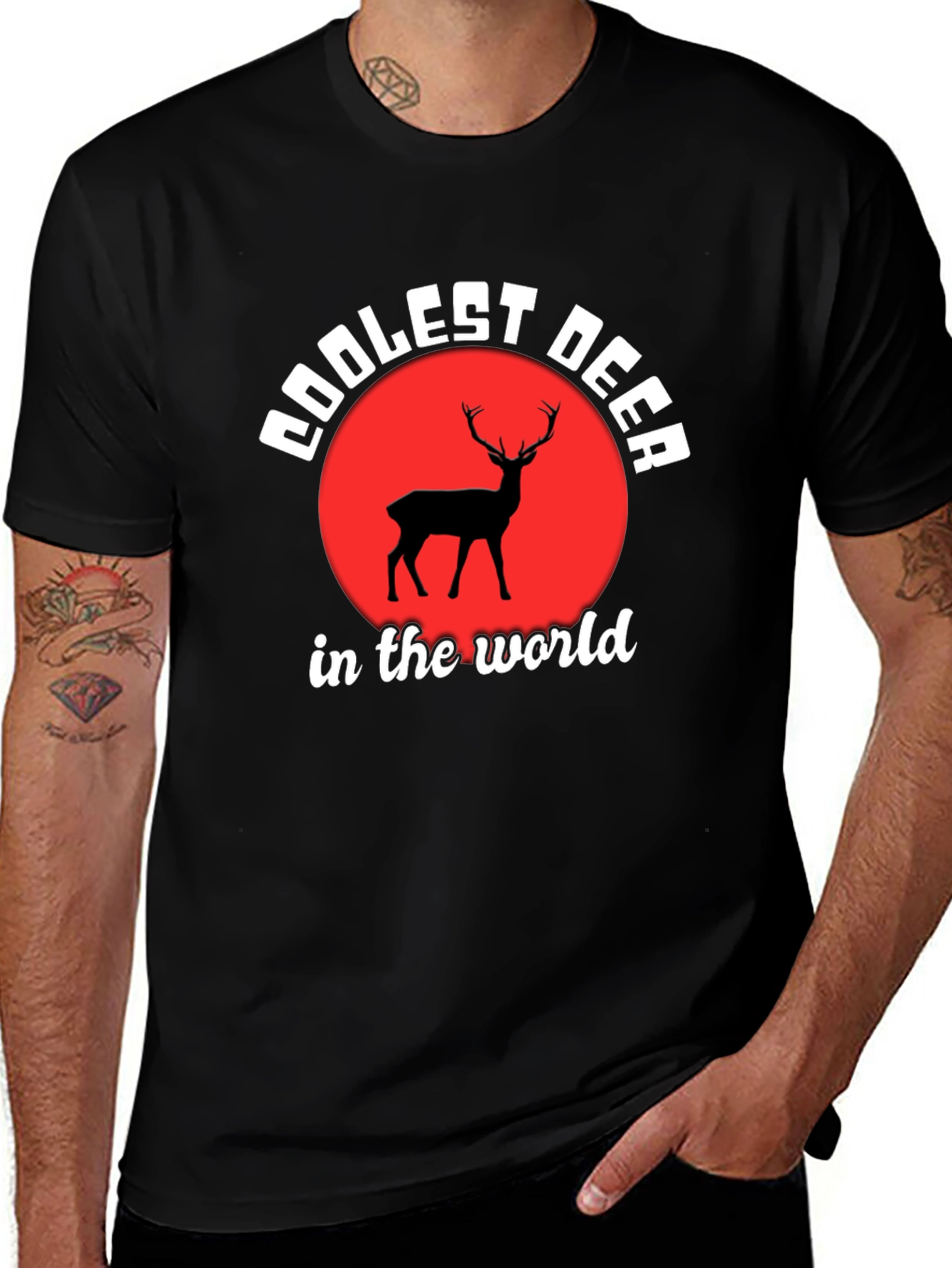 Variant 27 of Coolest Deer in the World Graphic T-Shirt