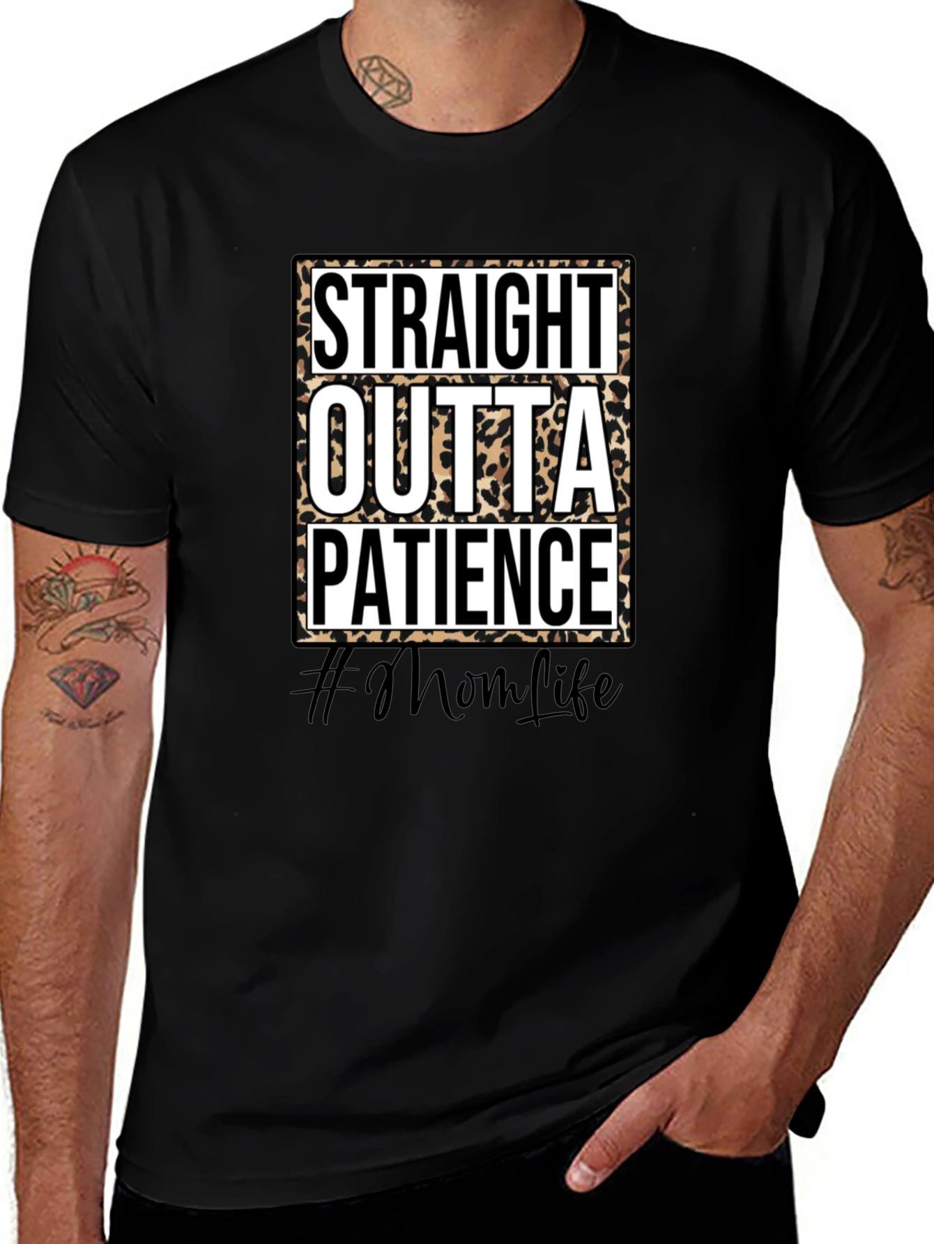 Variant 14 of Straight Outta Patience Graphic Tee - #MomLife