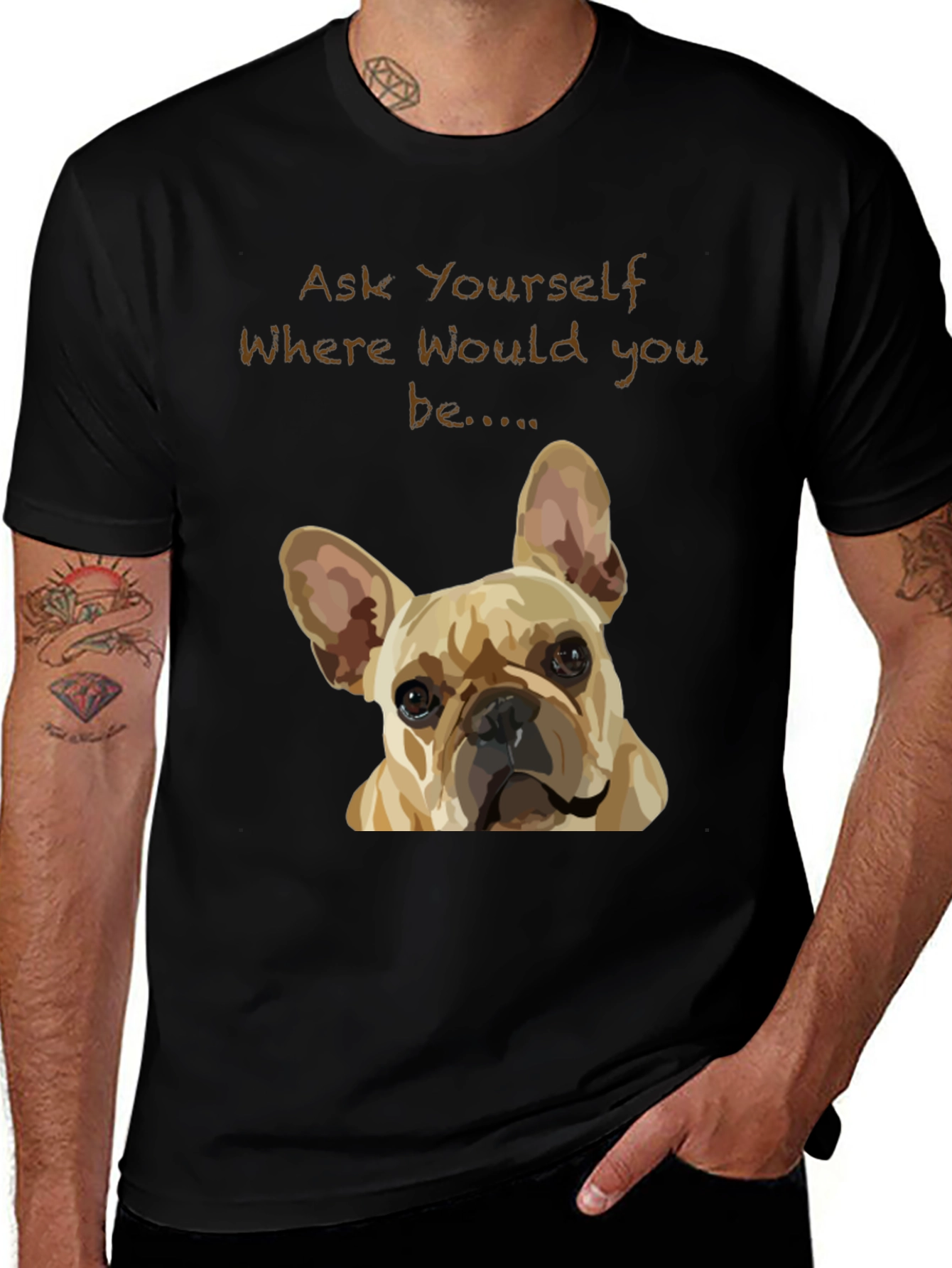 Variant 23 of Dog Graphic T-Shirt - Ask Yourself