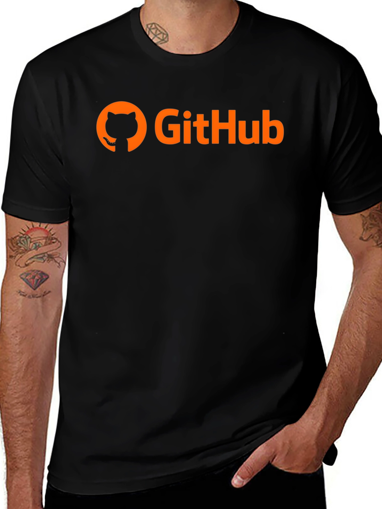 GitHub Logo T-Shirt - Black