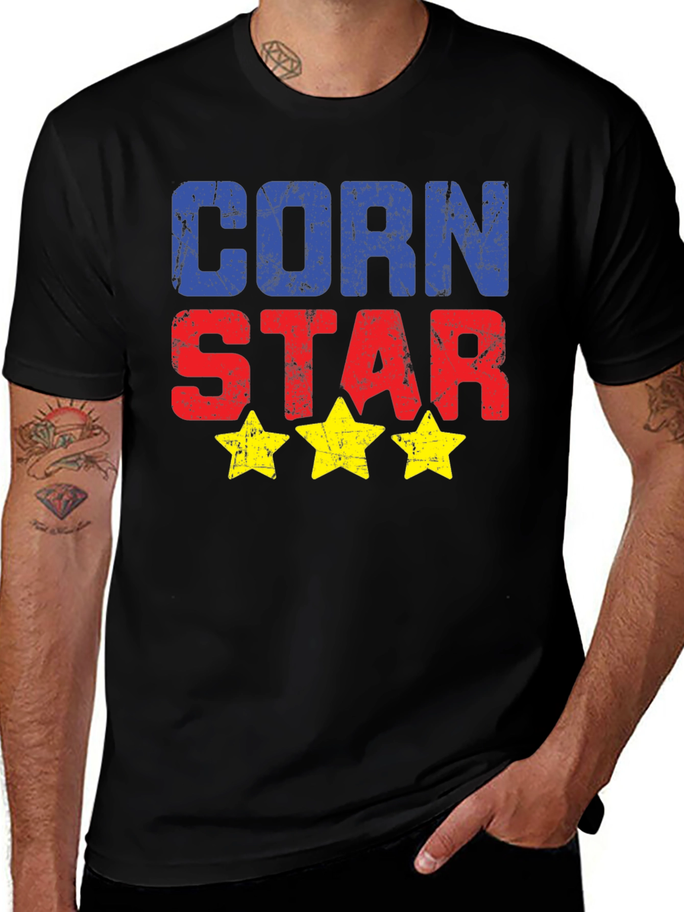 Variant 11 of Corn Star Graphic Tee - Novelty T-Shirt