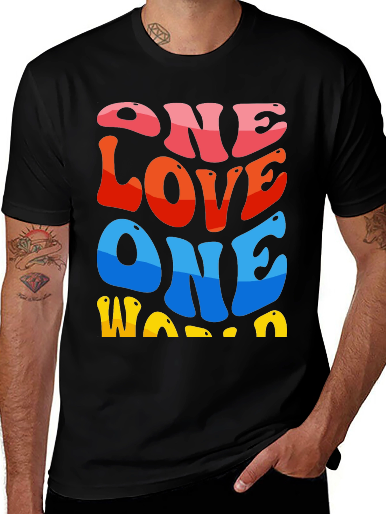 Variant 24 of One Love One World Graphic Tee