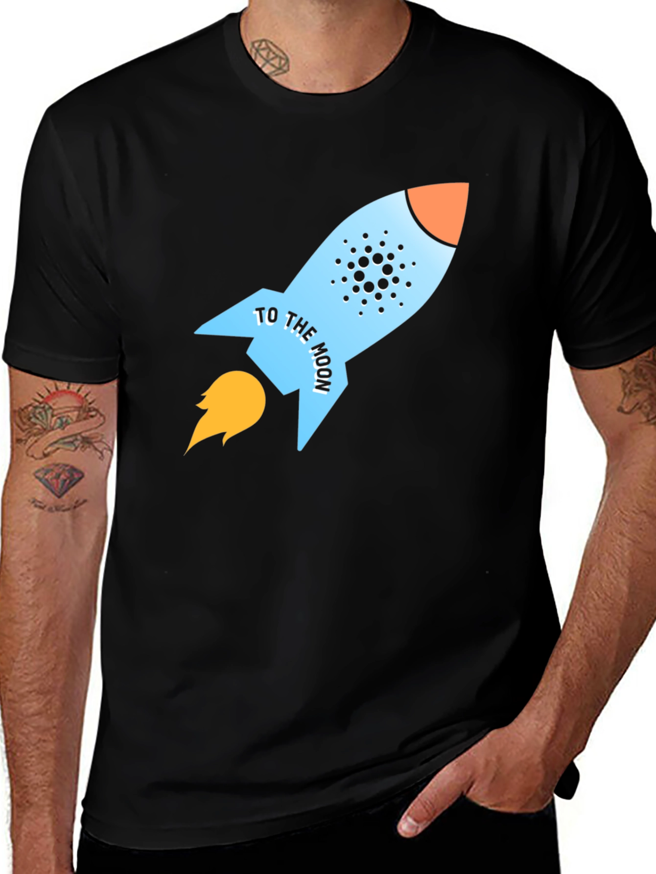 Variant 18 of Crypto Rocket T-Shirt - To The Moon!