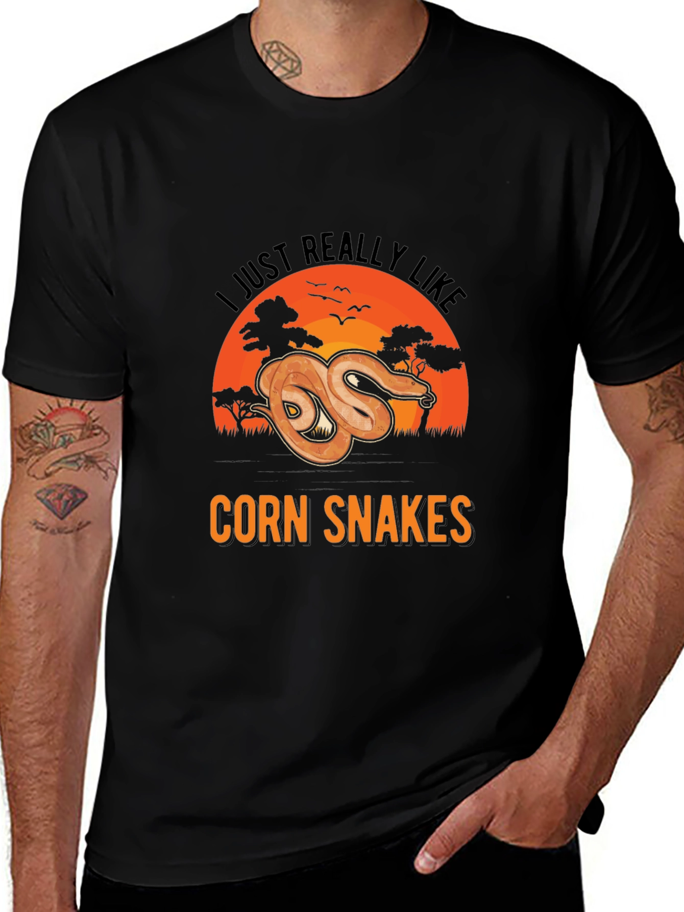 Variant 11 of Corn Snakes Graphic Tee - I Just Really Like Corn Snakes T-Shirt