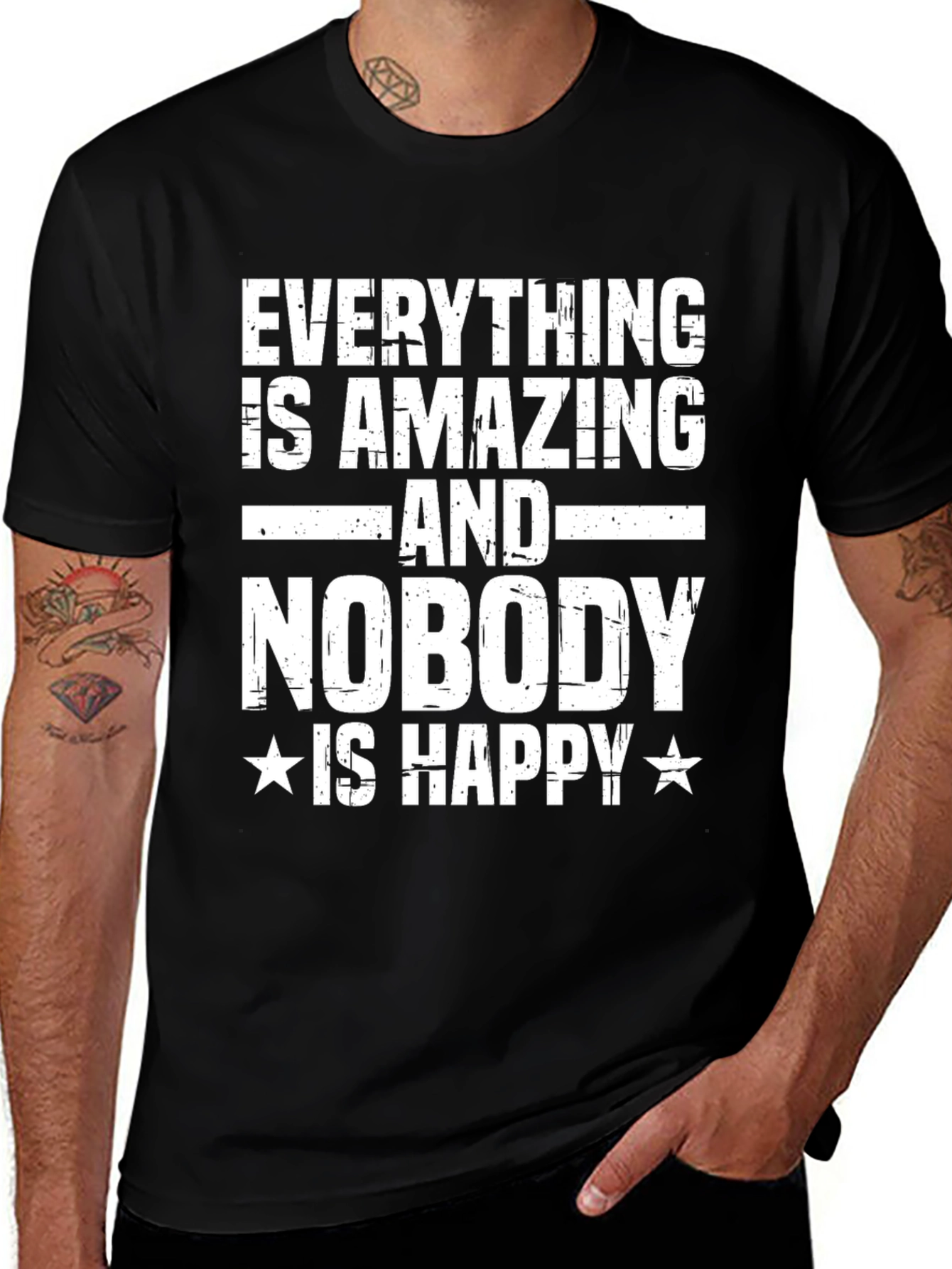 Variant 21 of Everything is Amazing Funny Sarcastic T-Shirt
