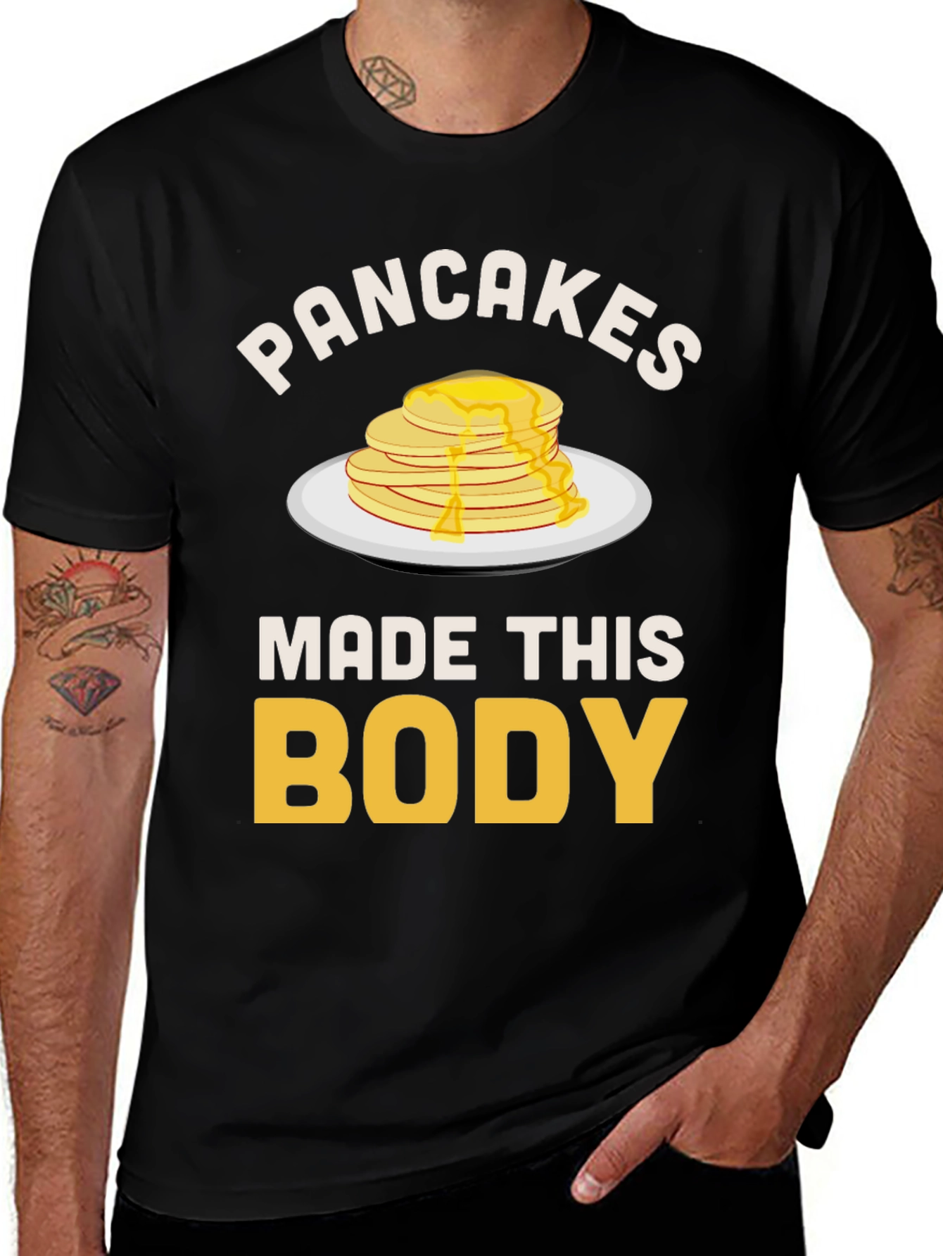 Variant 27 of Pancakes Made This Body Graphic Tee