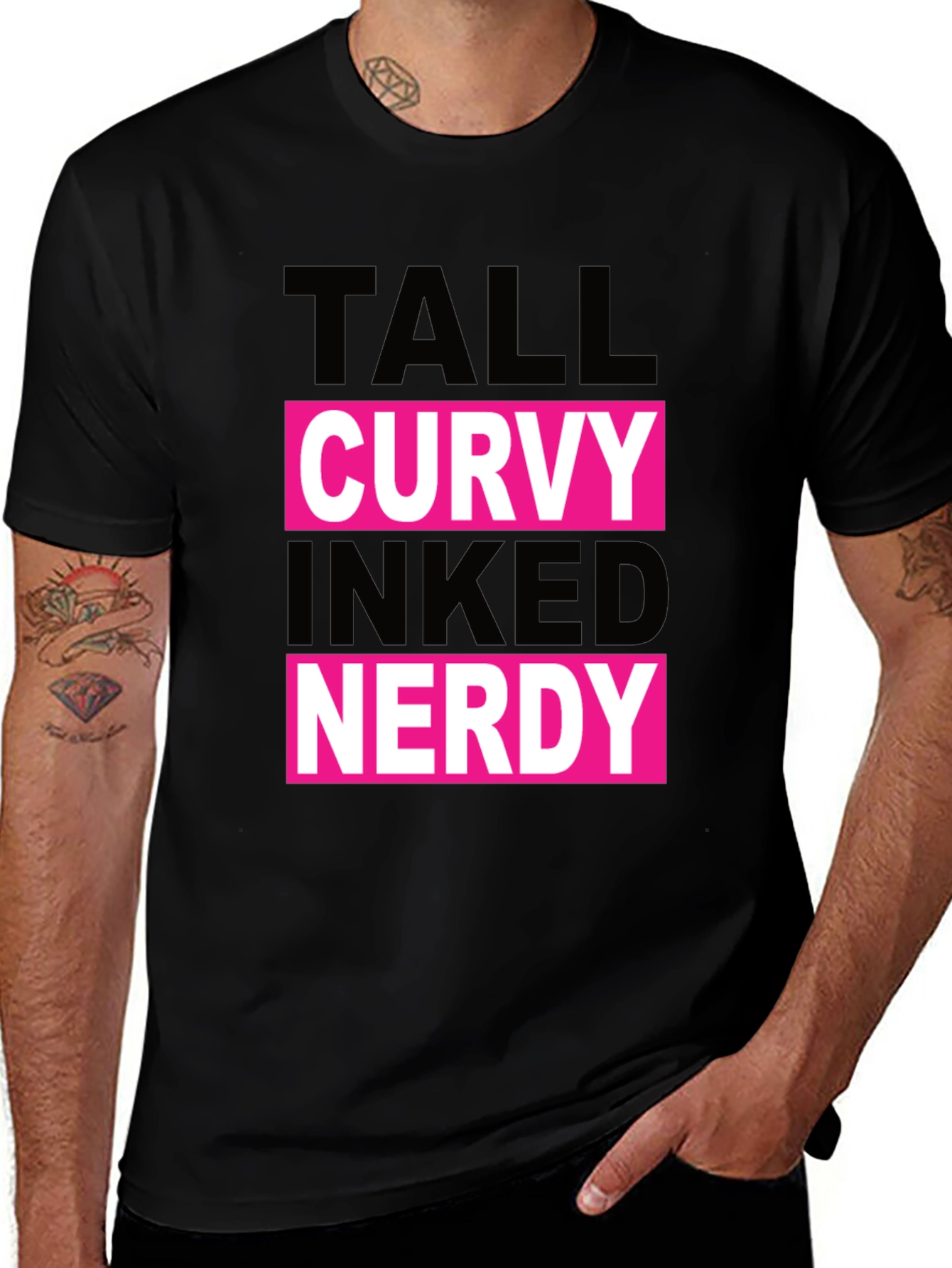 Variant 17 of Tall Curvy Inked Nerdy T-Shirt