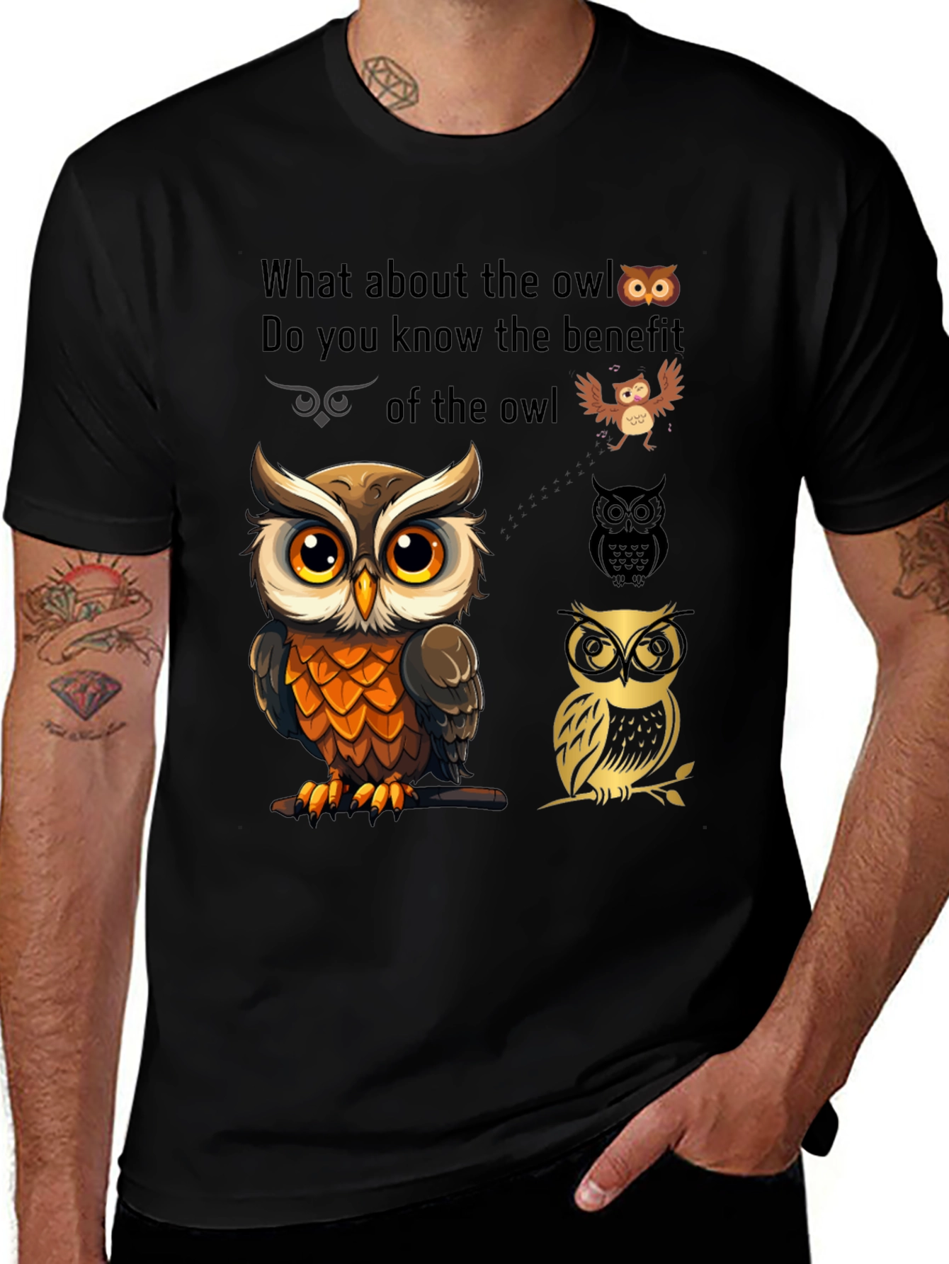 Variant 22 of Owl Lover Graphic T-Shirt