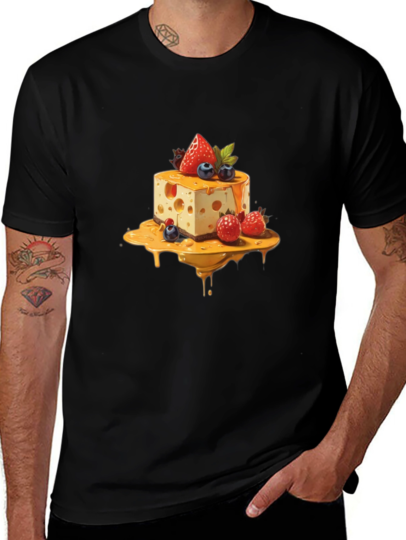 Variant 8 of Sweet Treat T-Shirt: Cheese Cake Design