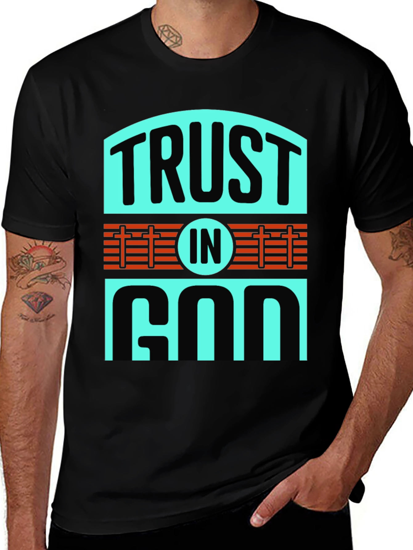 Trust in God Graphic Tee - Christian Faith T-Shirt