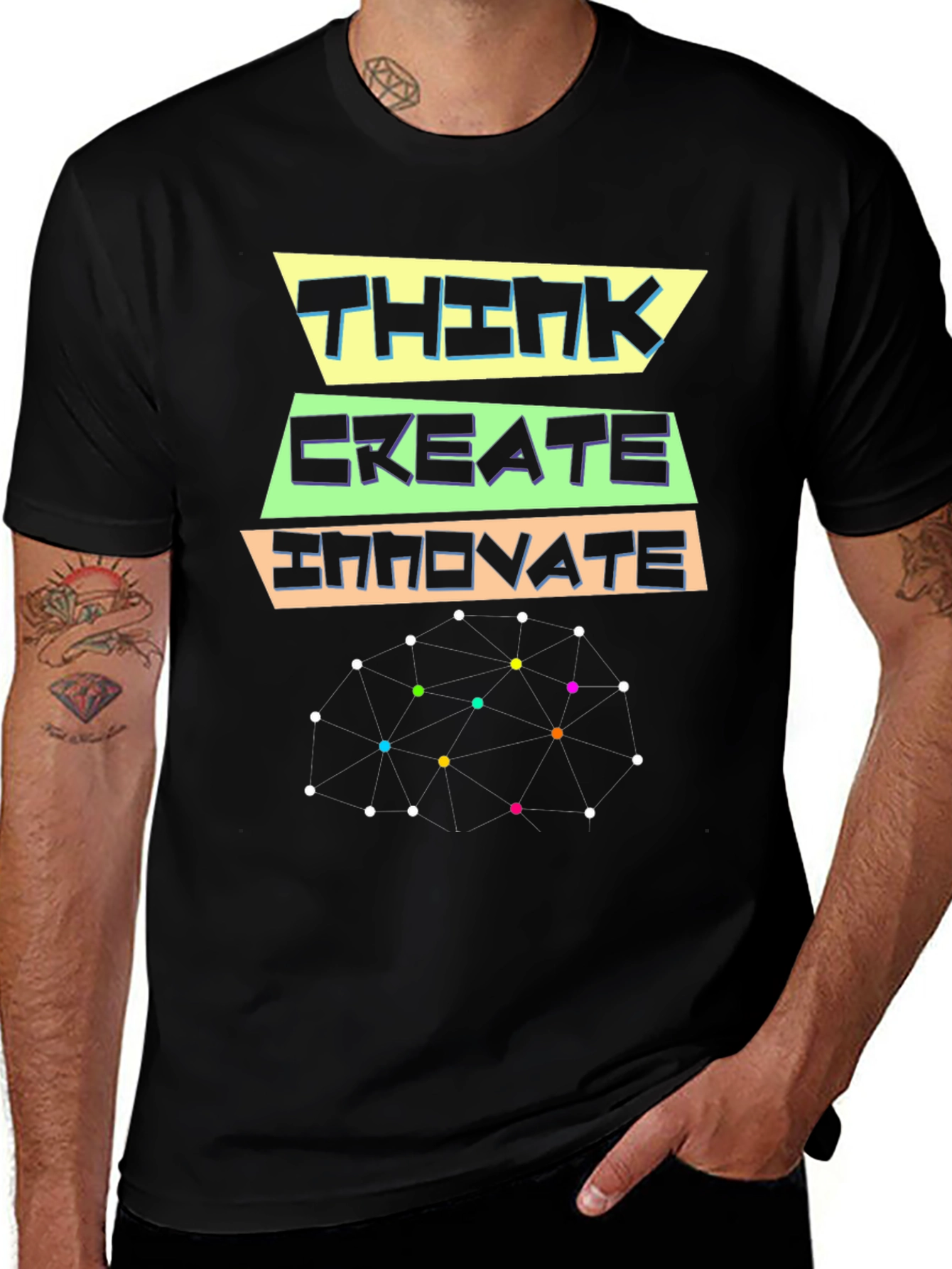 Variant 26 of Think Create Innovate Graphic T-Shirt