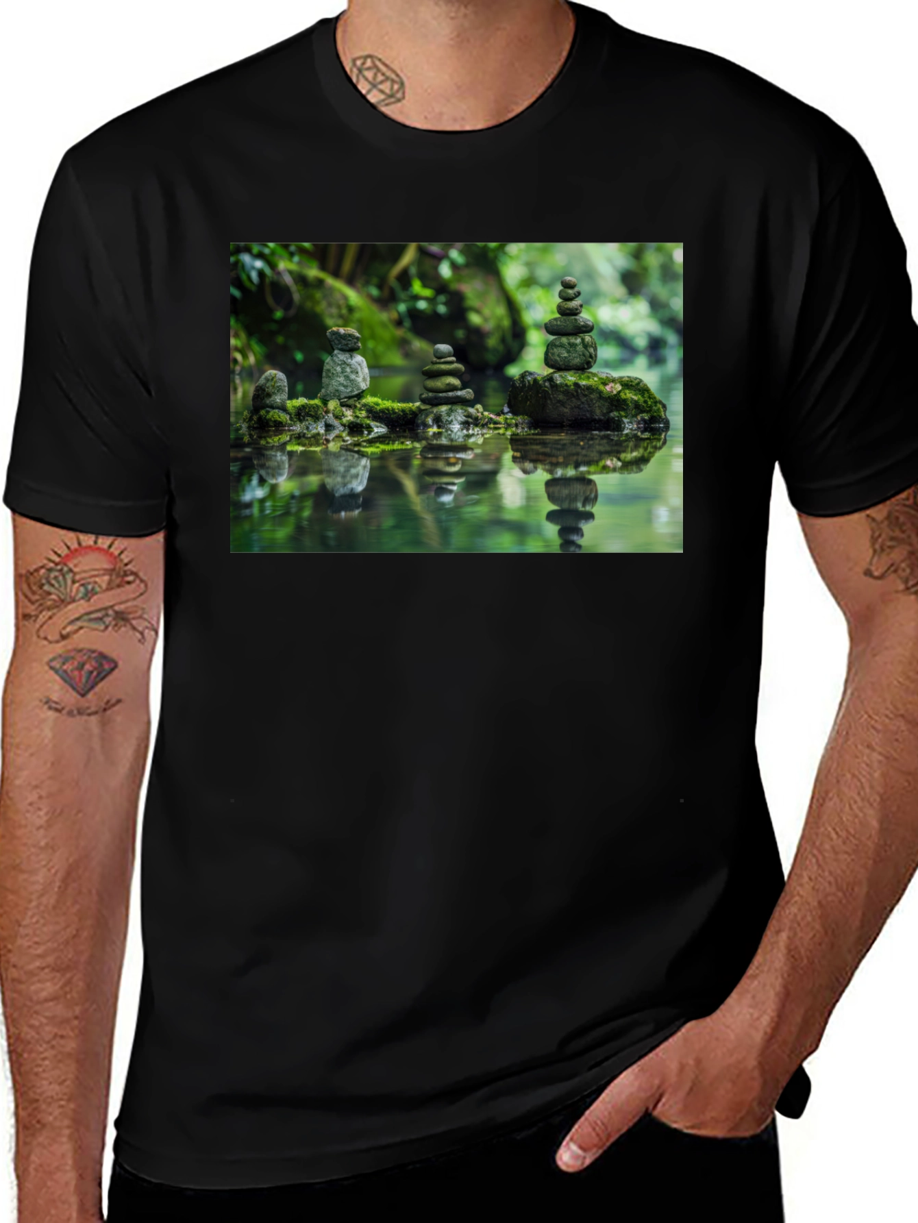 Zen Stone T-Shirt - Nature Balance Tee