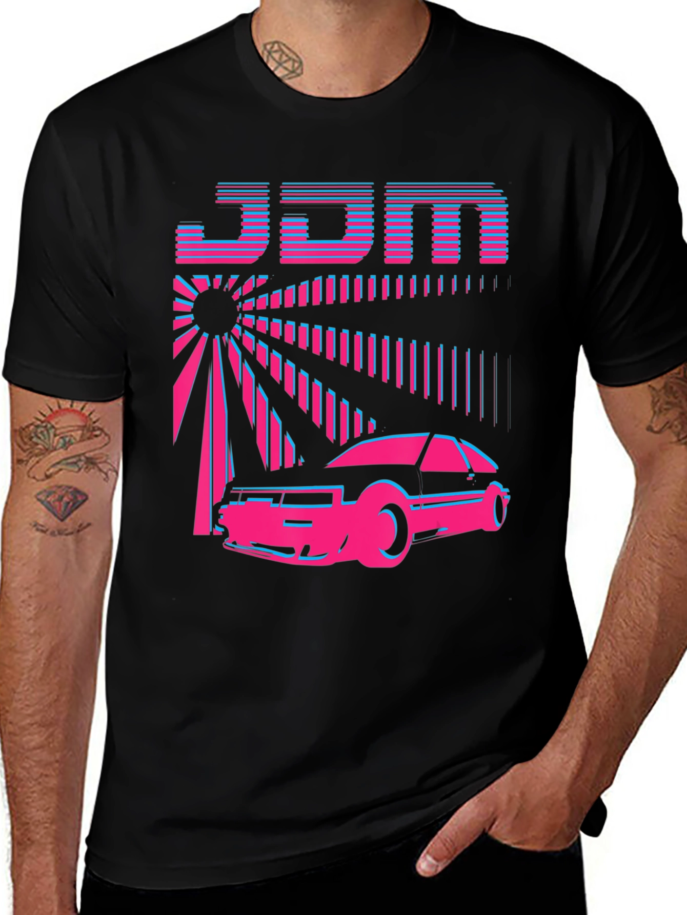 JDM Vaporwave Car T-Shirt - Retro Japanese Car Culture Tee