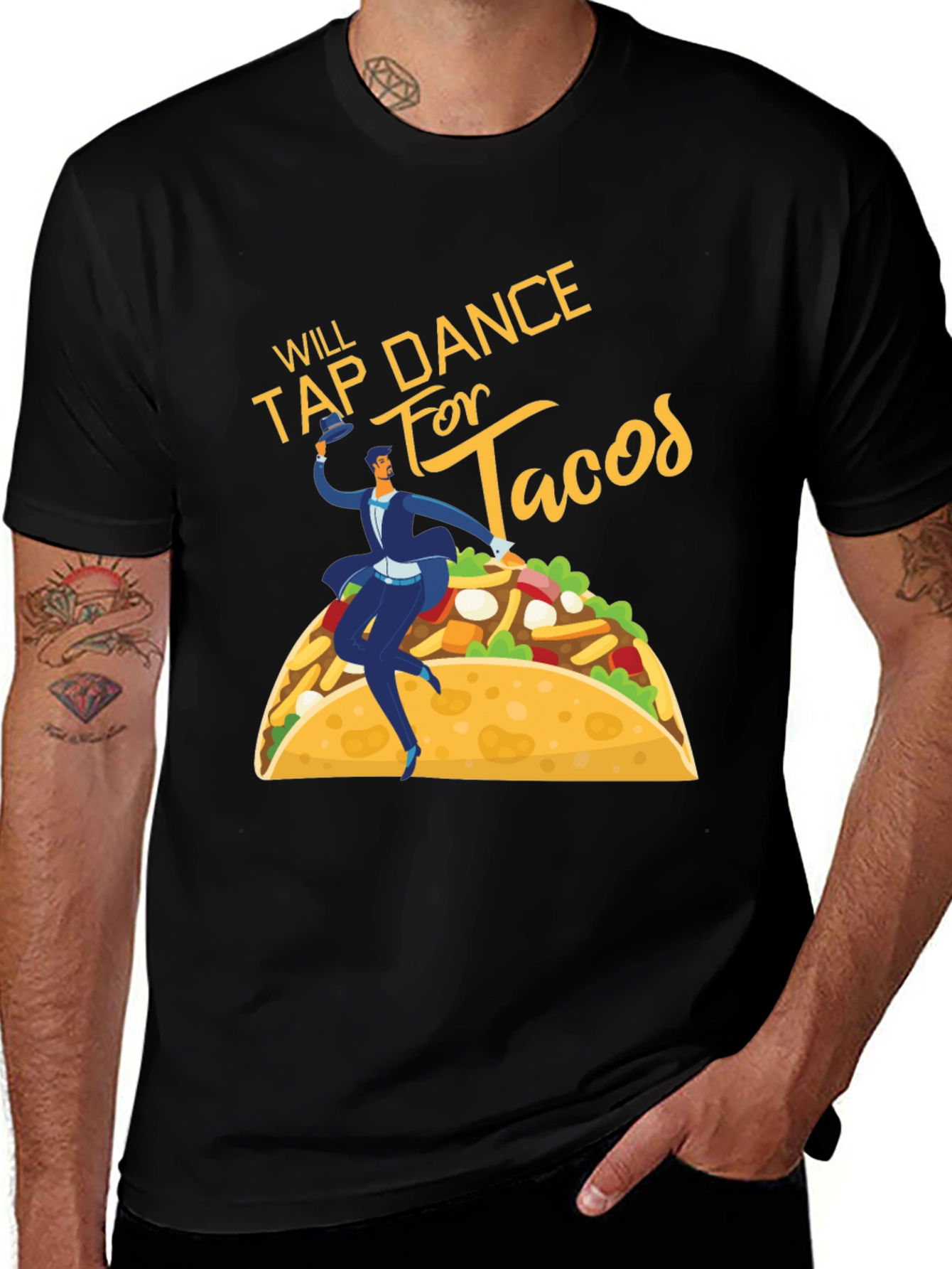 Variant 24 of Will Tap Dance for Tacos T-Shirt