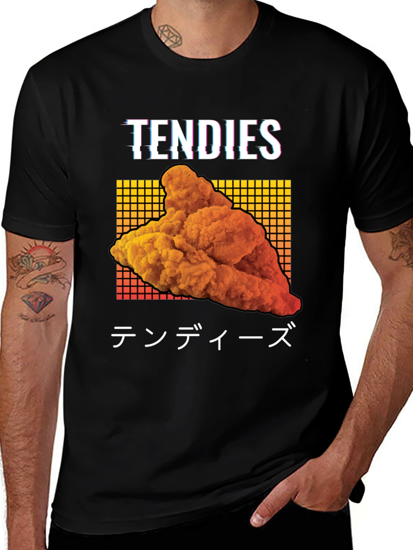 Variant 19 of Tendies Graphic Tee - Chicken Lover's Delight!