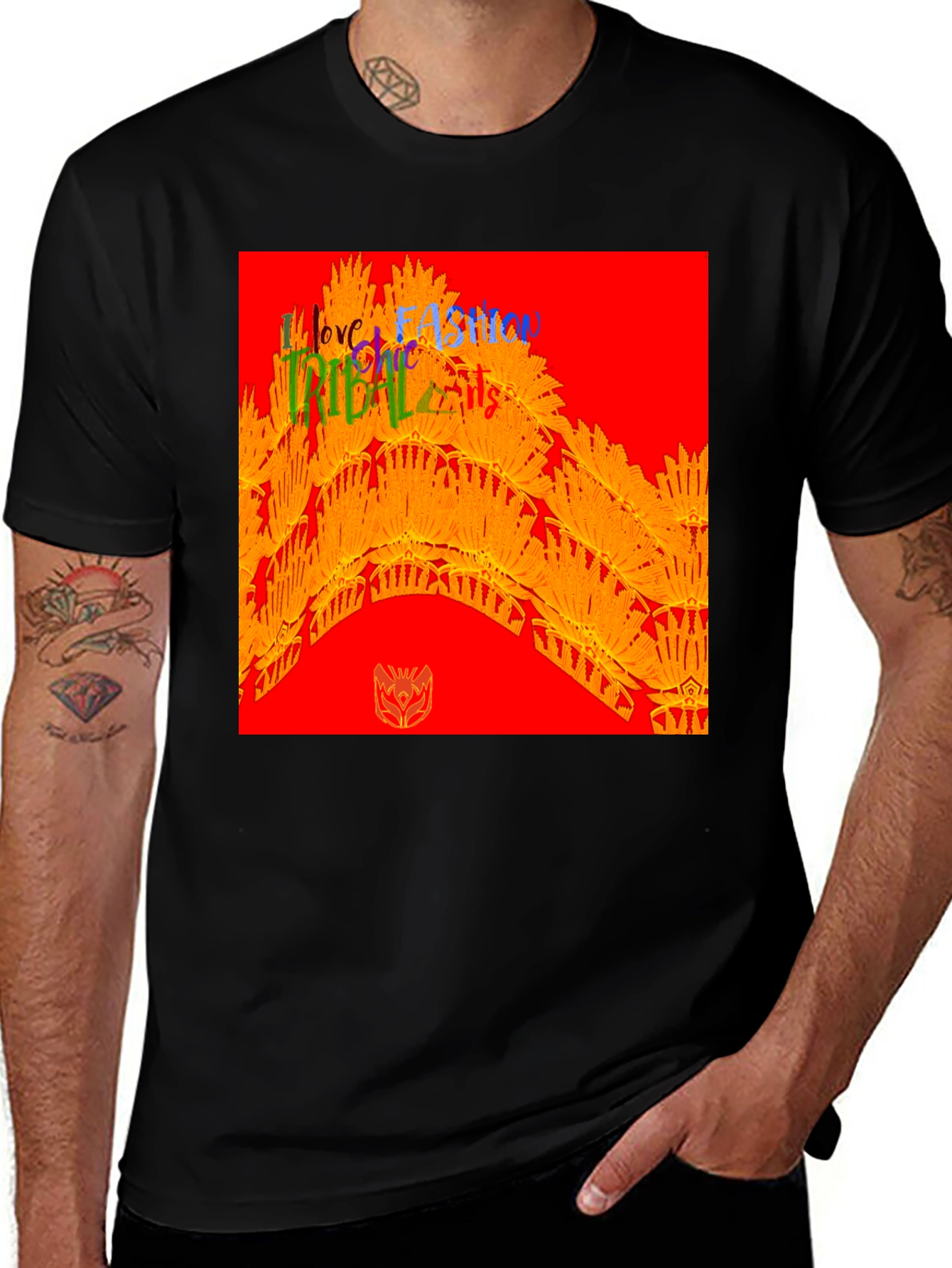 Variant 29 of I Love Tribal T-Shirt - Bold Graphic Tee
