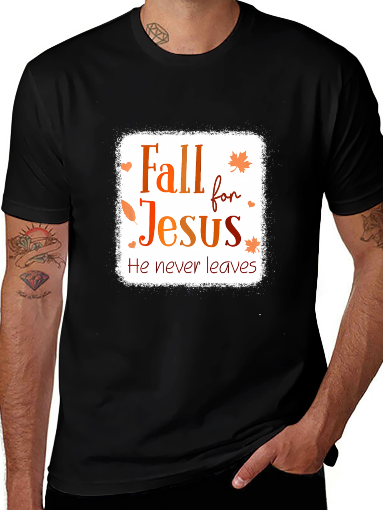 Fall for Jesus T-Shirt - Christian Autumn Tee