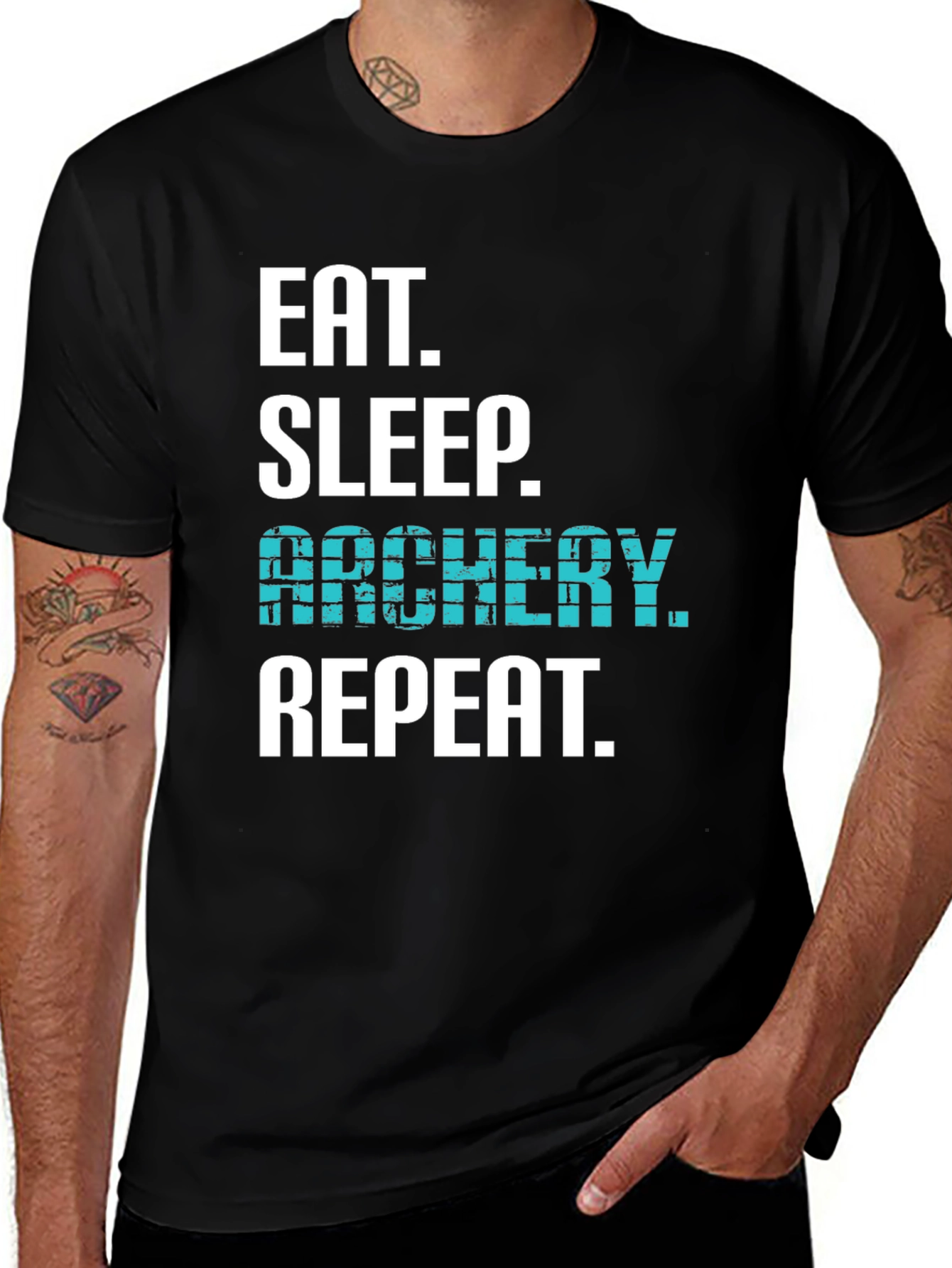 Variant 8 of Eat Sleep Archery Repeat T-Shirt