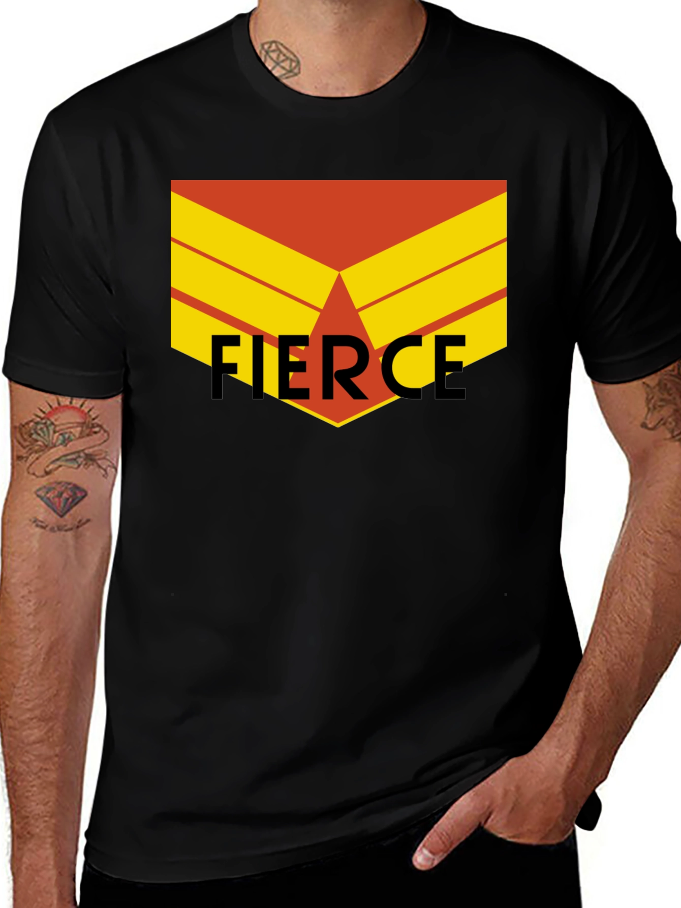 Variant 10 of Fierce Graphic Tee - Bold Statement Shirt